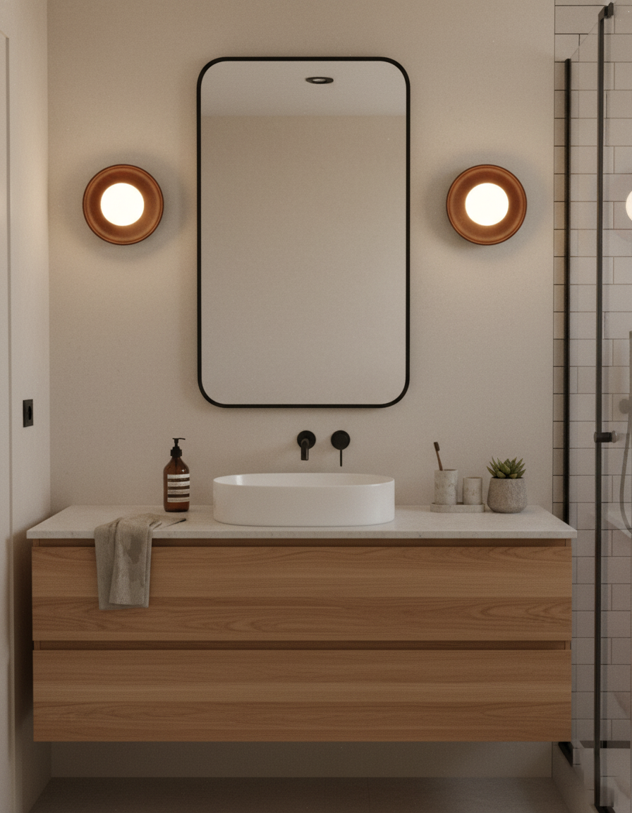 Lexaywell Outdoor Round Wall Light