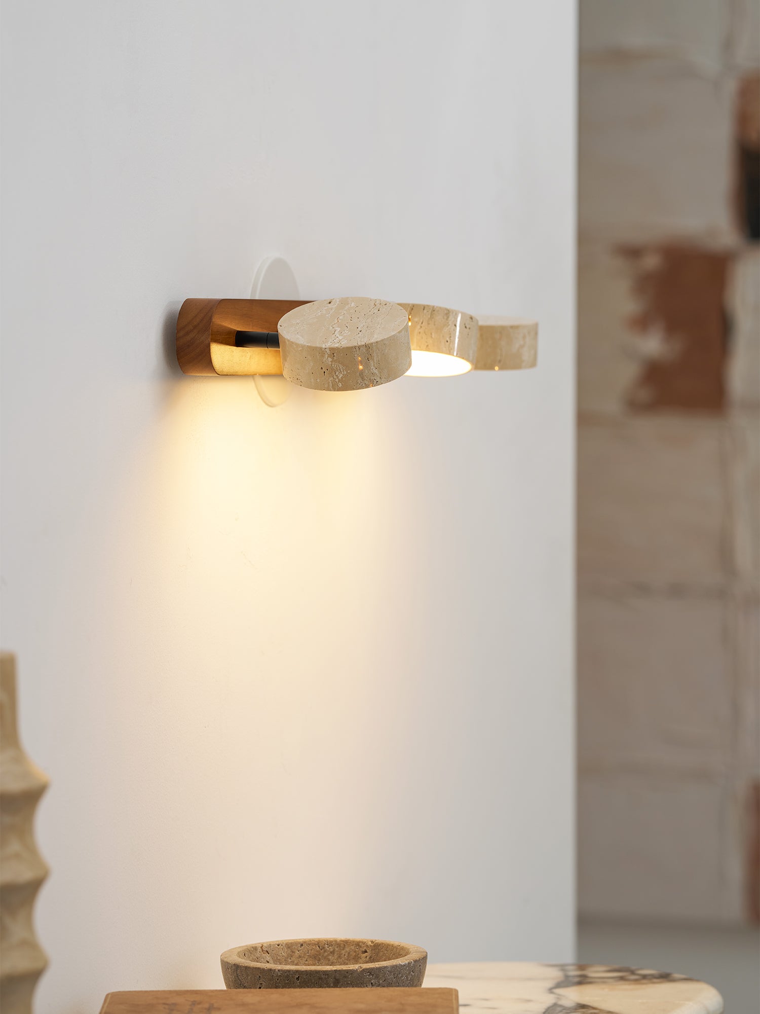 Valesco Travertine Wall Light