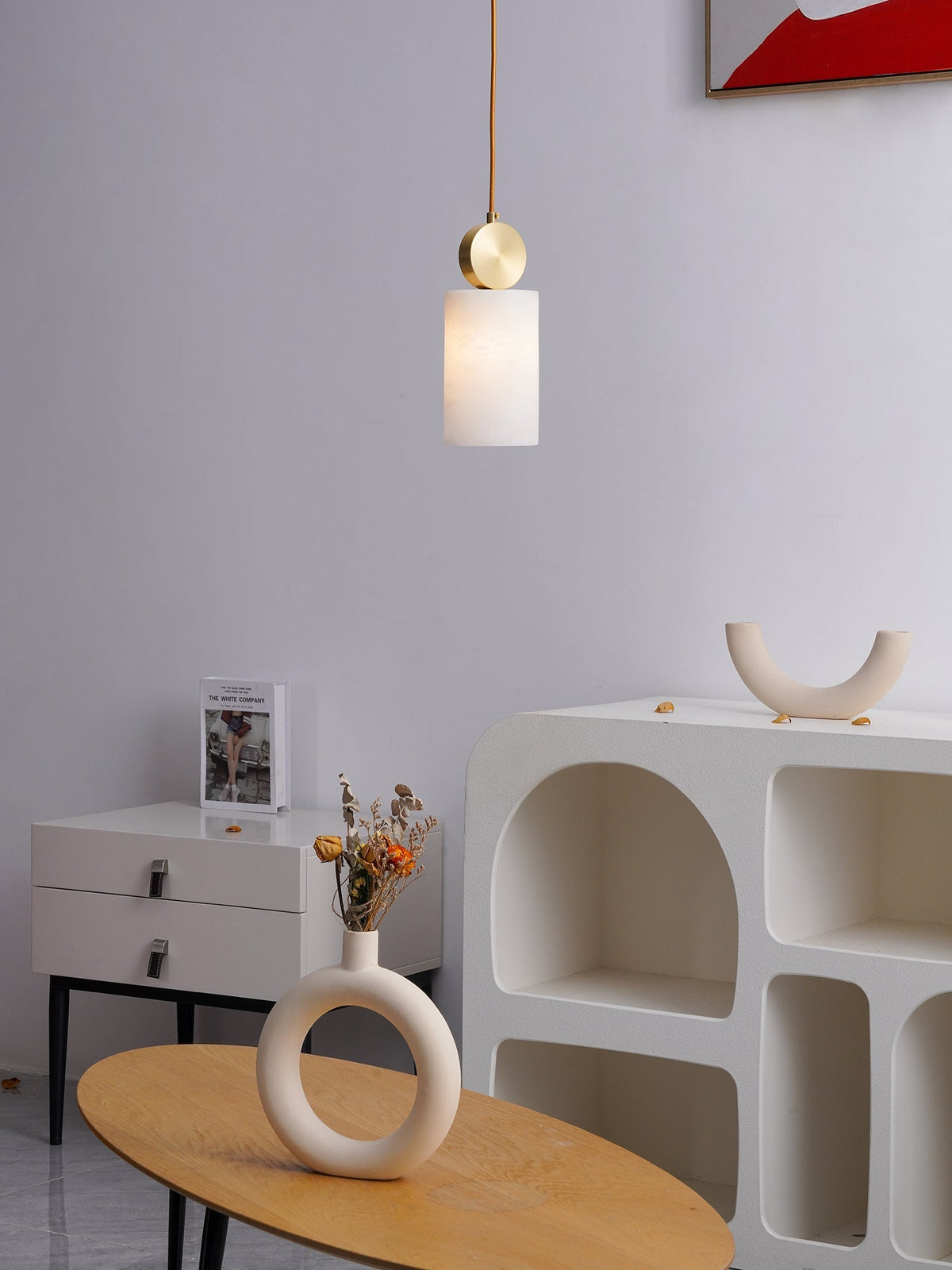 Obolus Alabaster Pendant Light – detail 12