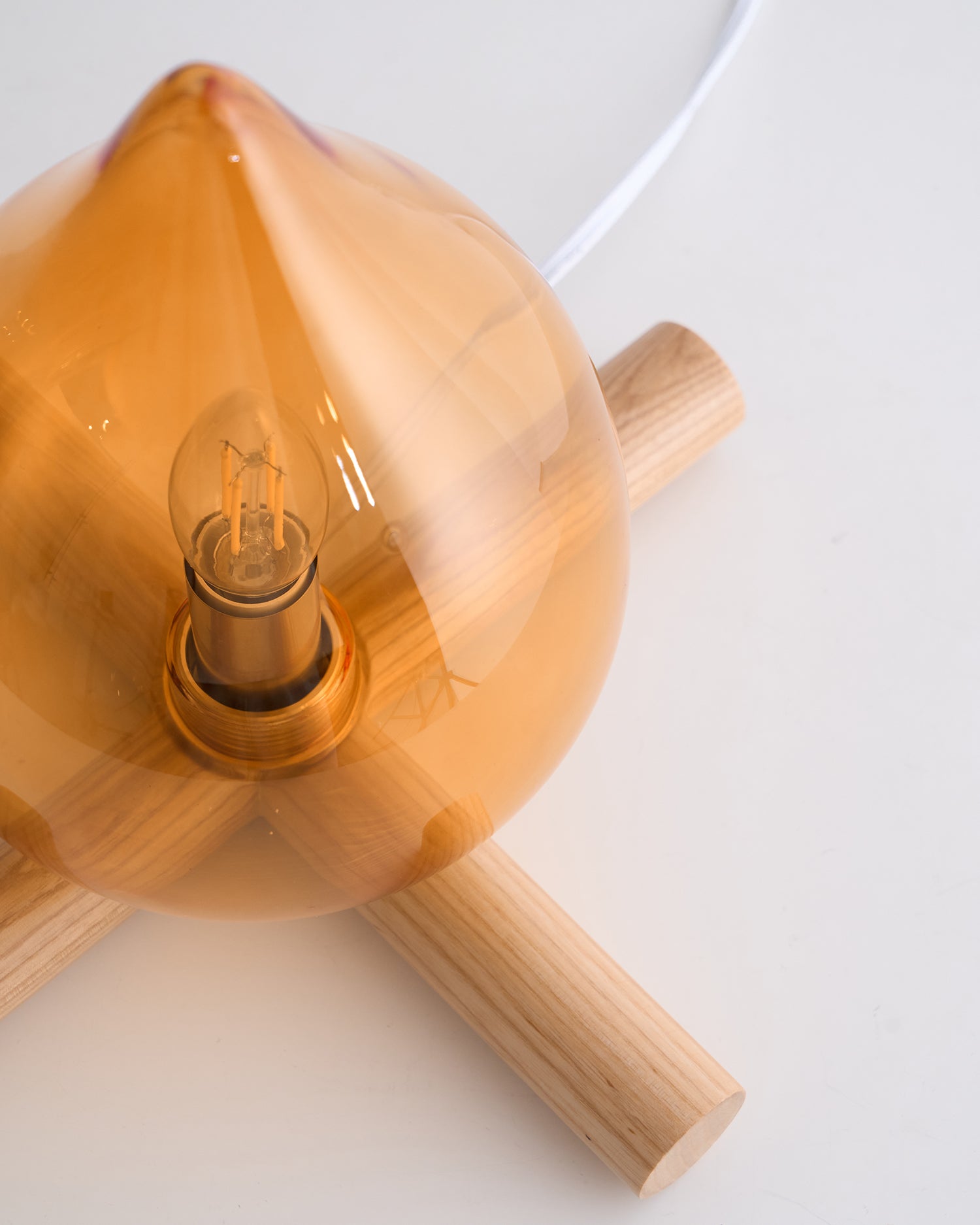 Bellin Wood Fire Table Lamp