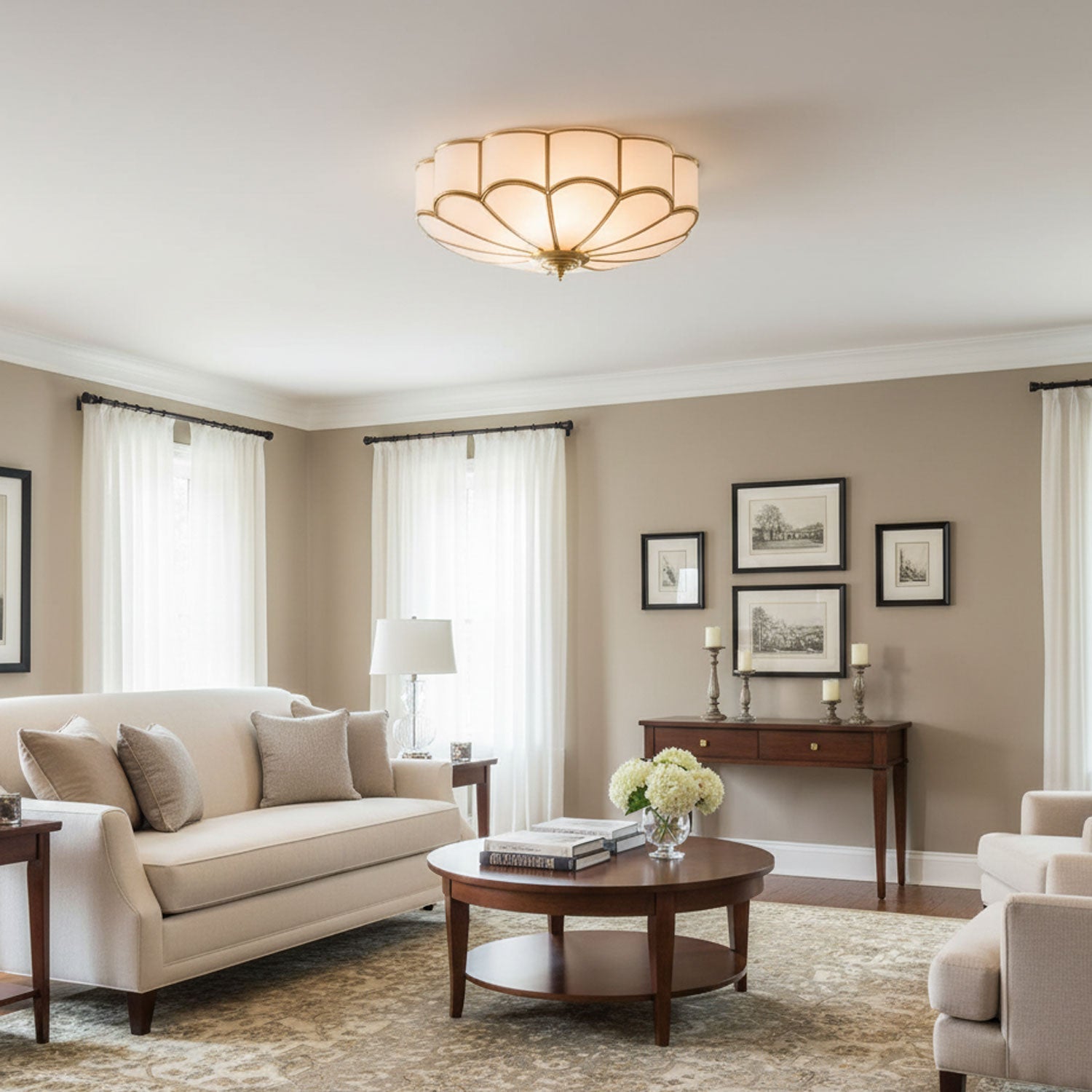 Paxley Floral Ceiling Light