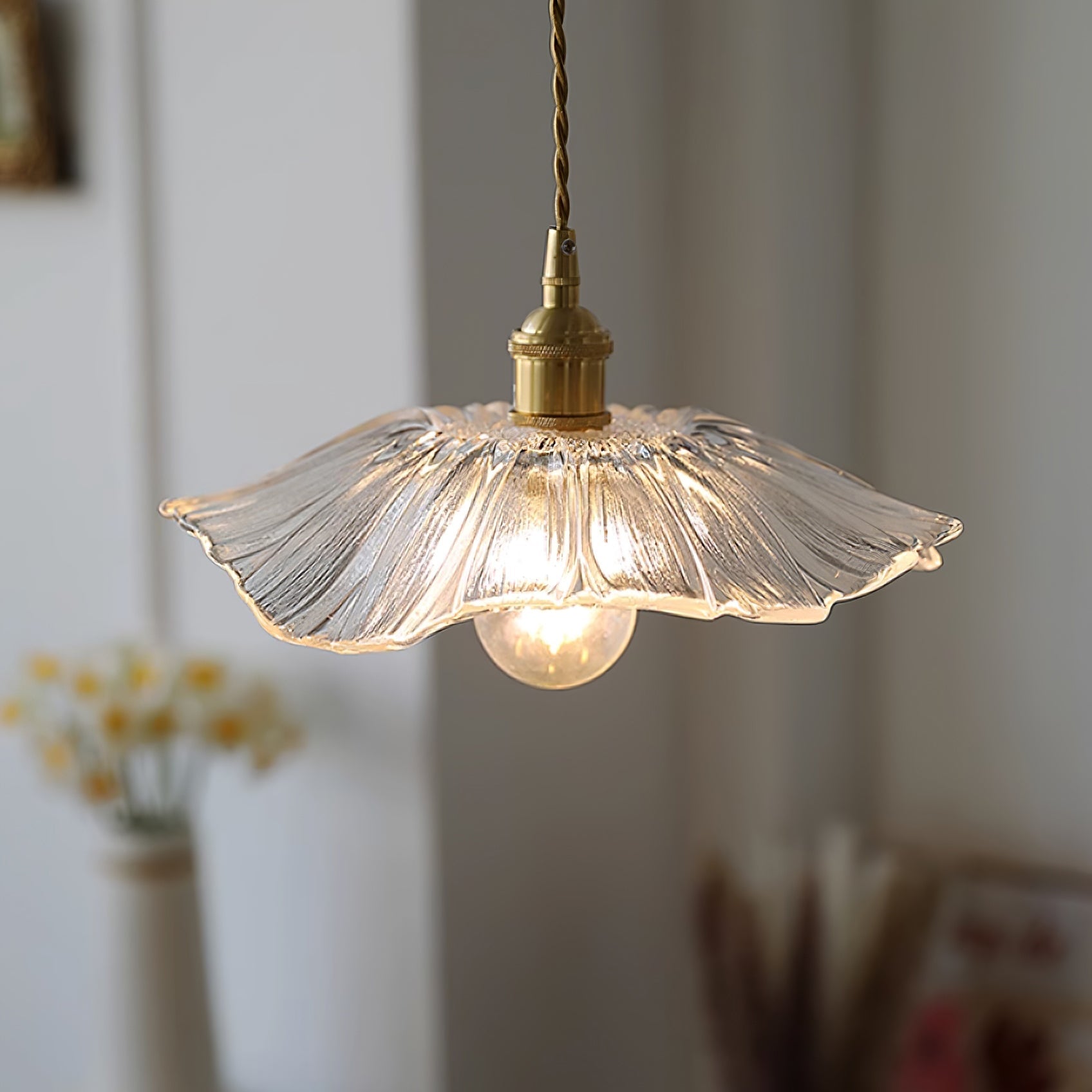 Rodenford Flower Plug In Pendant Light