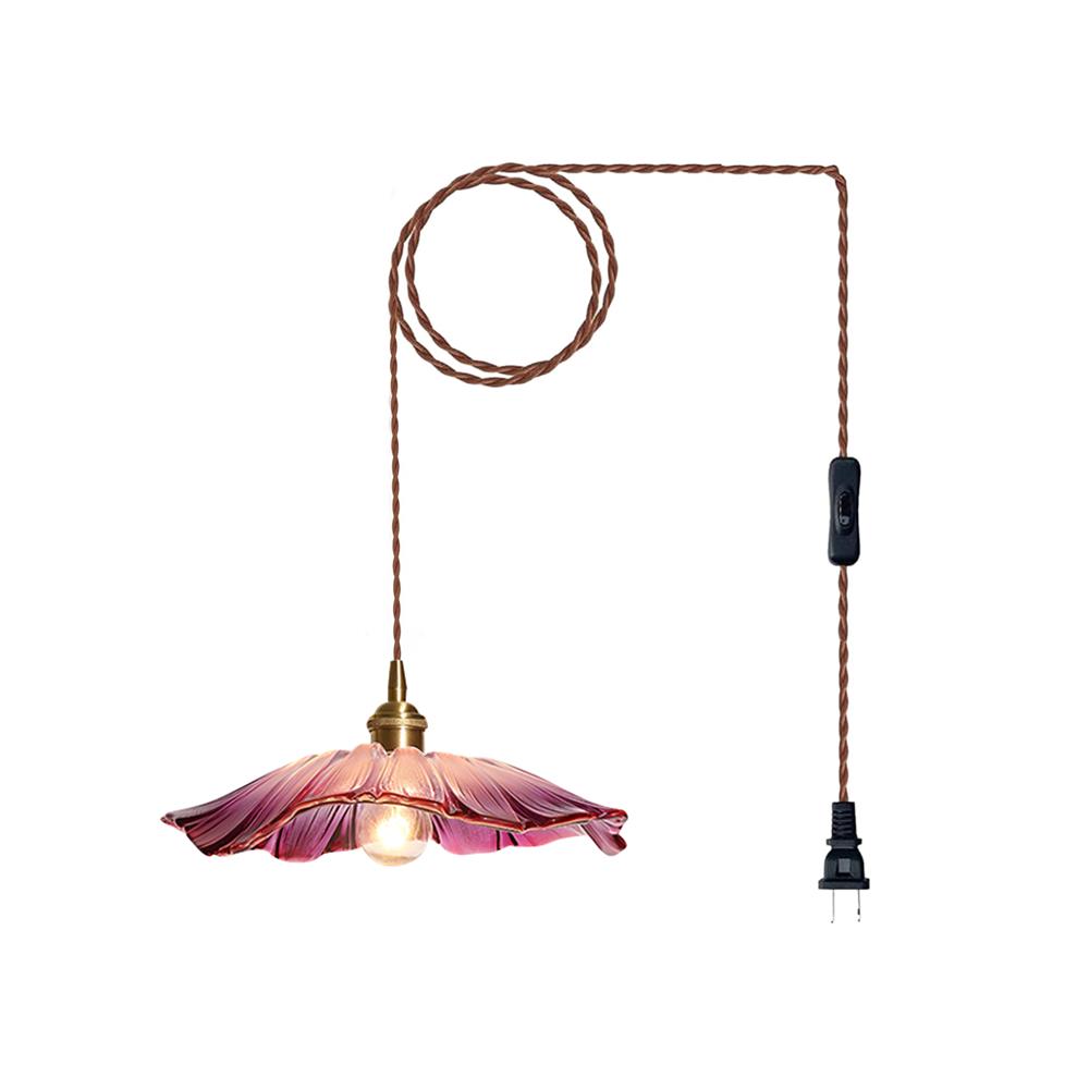 Rodenford Flower Plug In Pendant Light