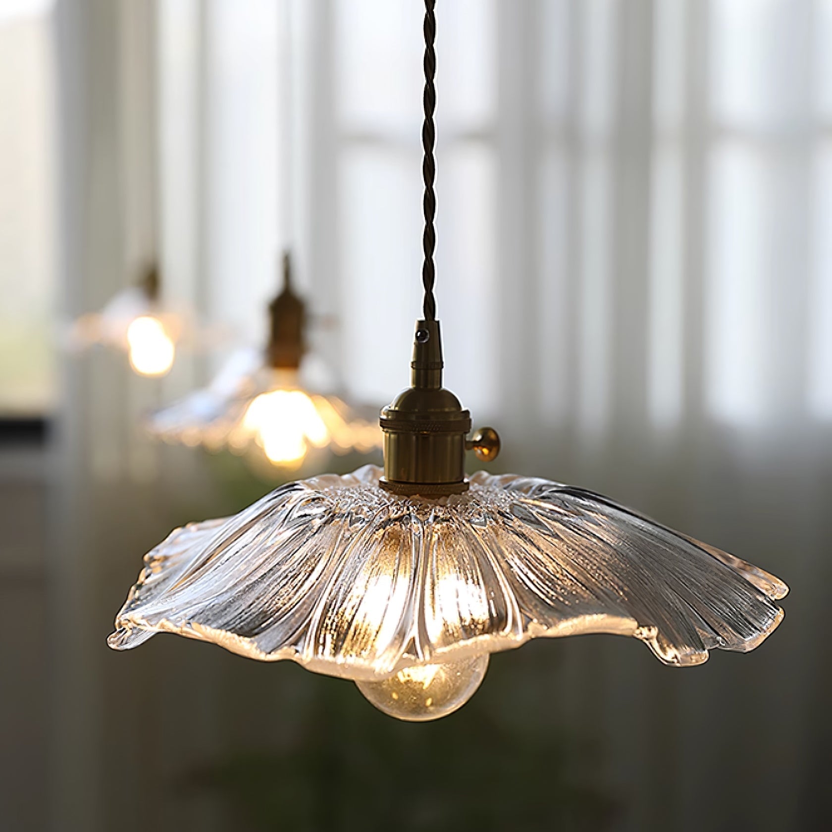 Rodenford Flower Plug In Pendant Light