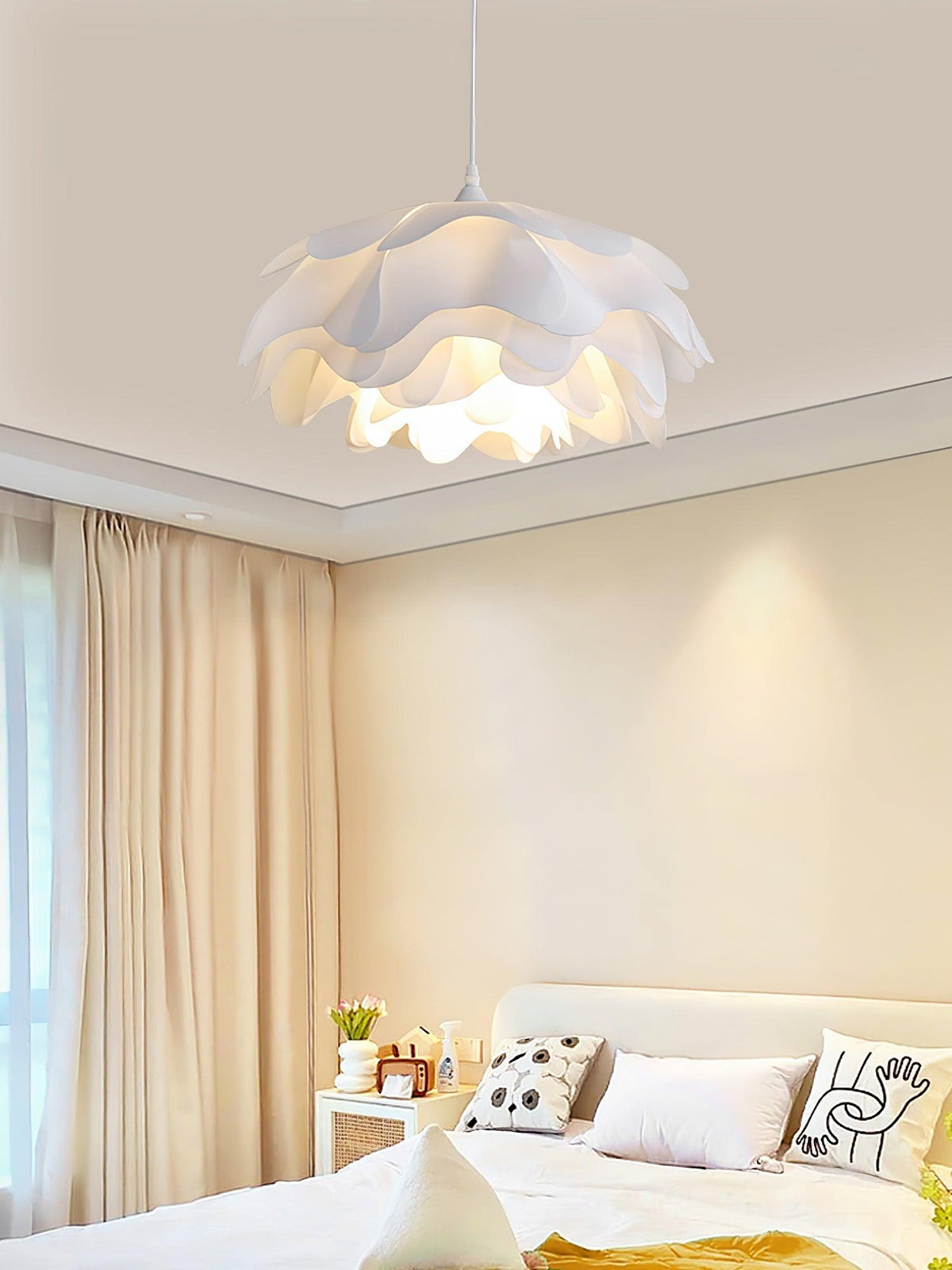 Flower Shaped White Pendant Lamp – detail 15