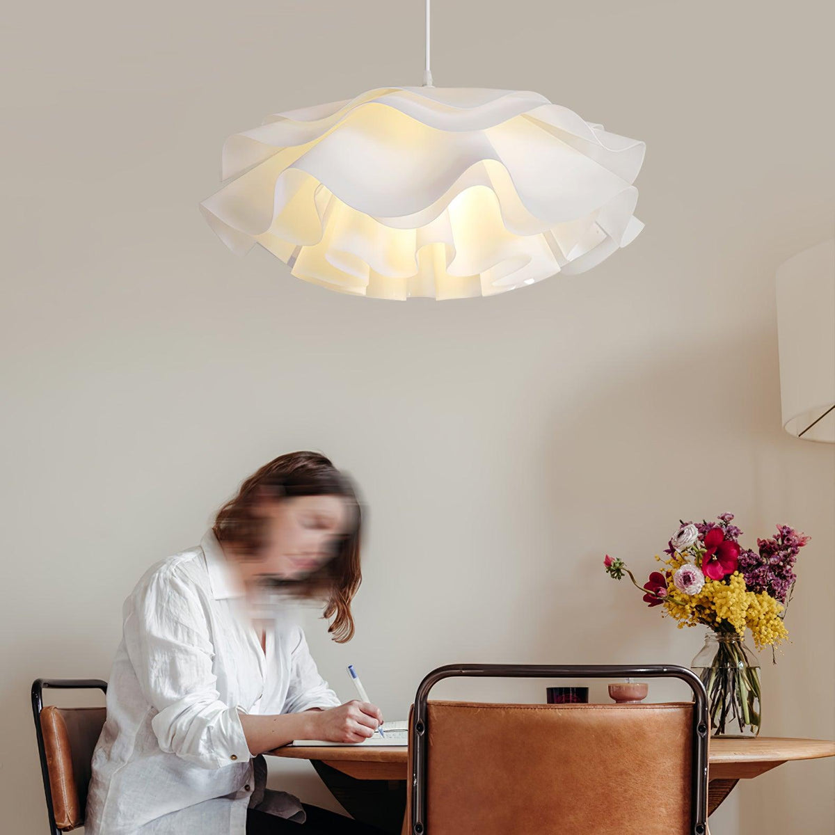 Flower Shaped White Pendant Lamp – detail 23