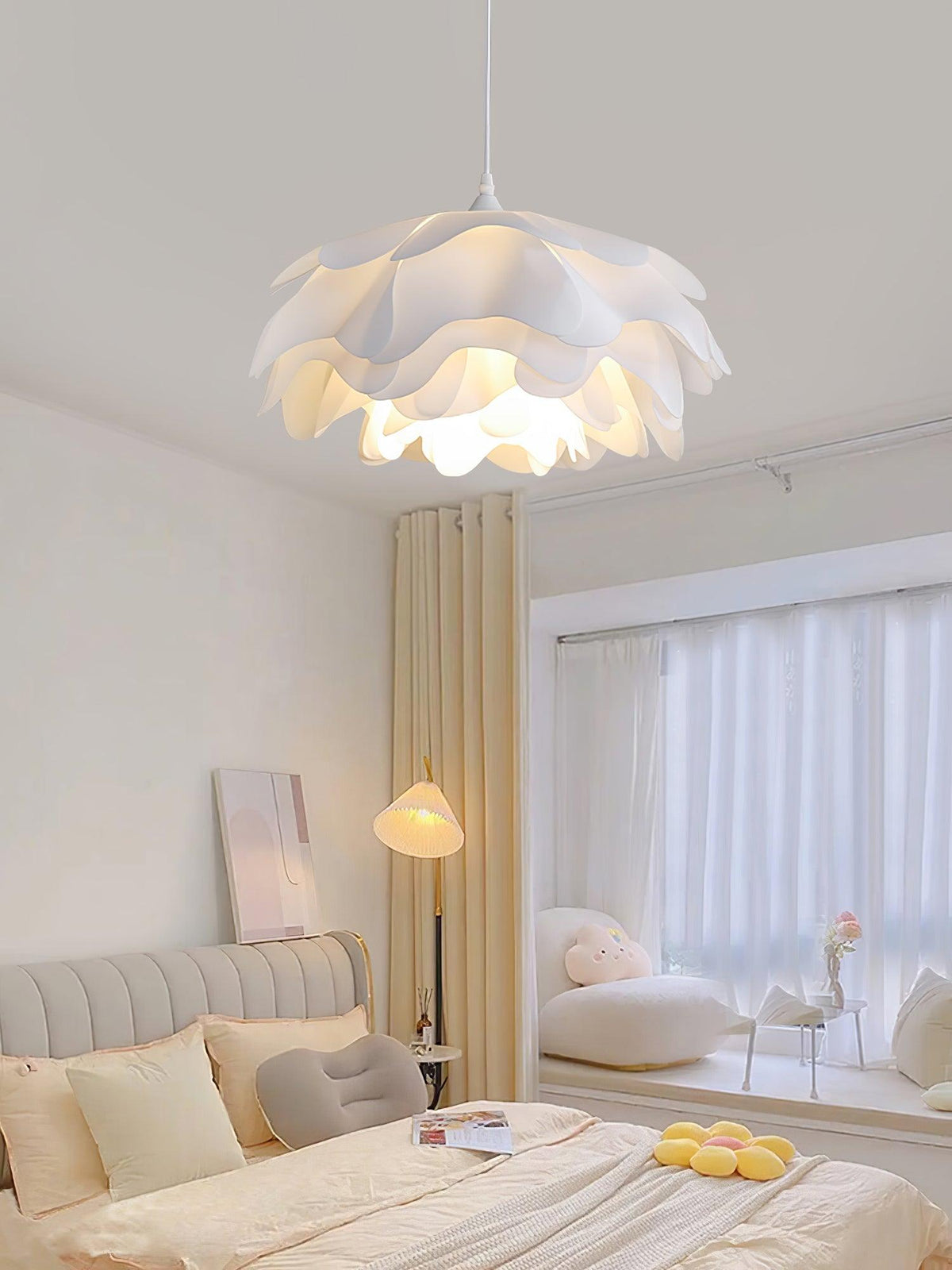 Flower Shaped White Pendant Lamp – detail 26