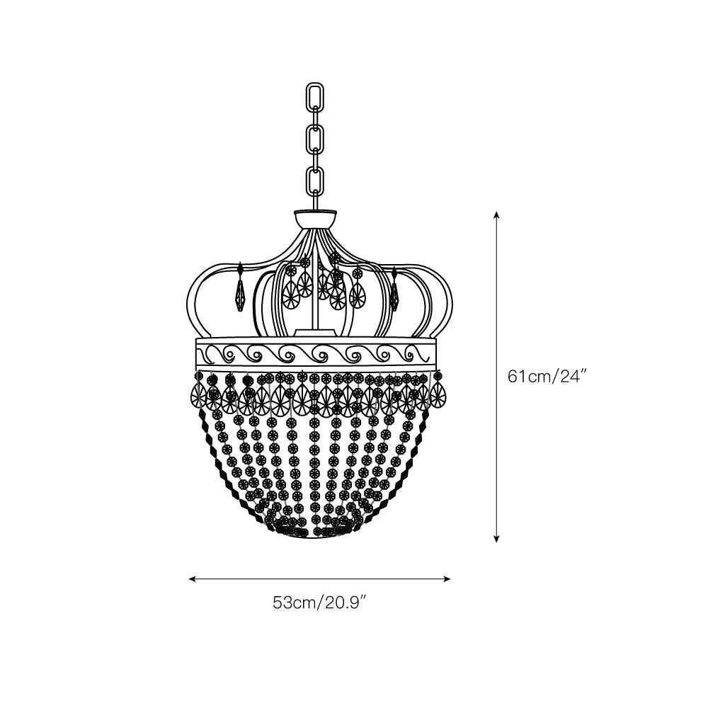 Emmo Tear Drop Chandelier