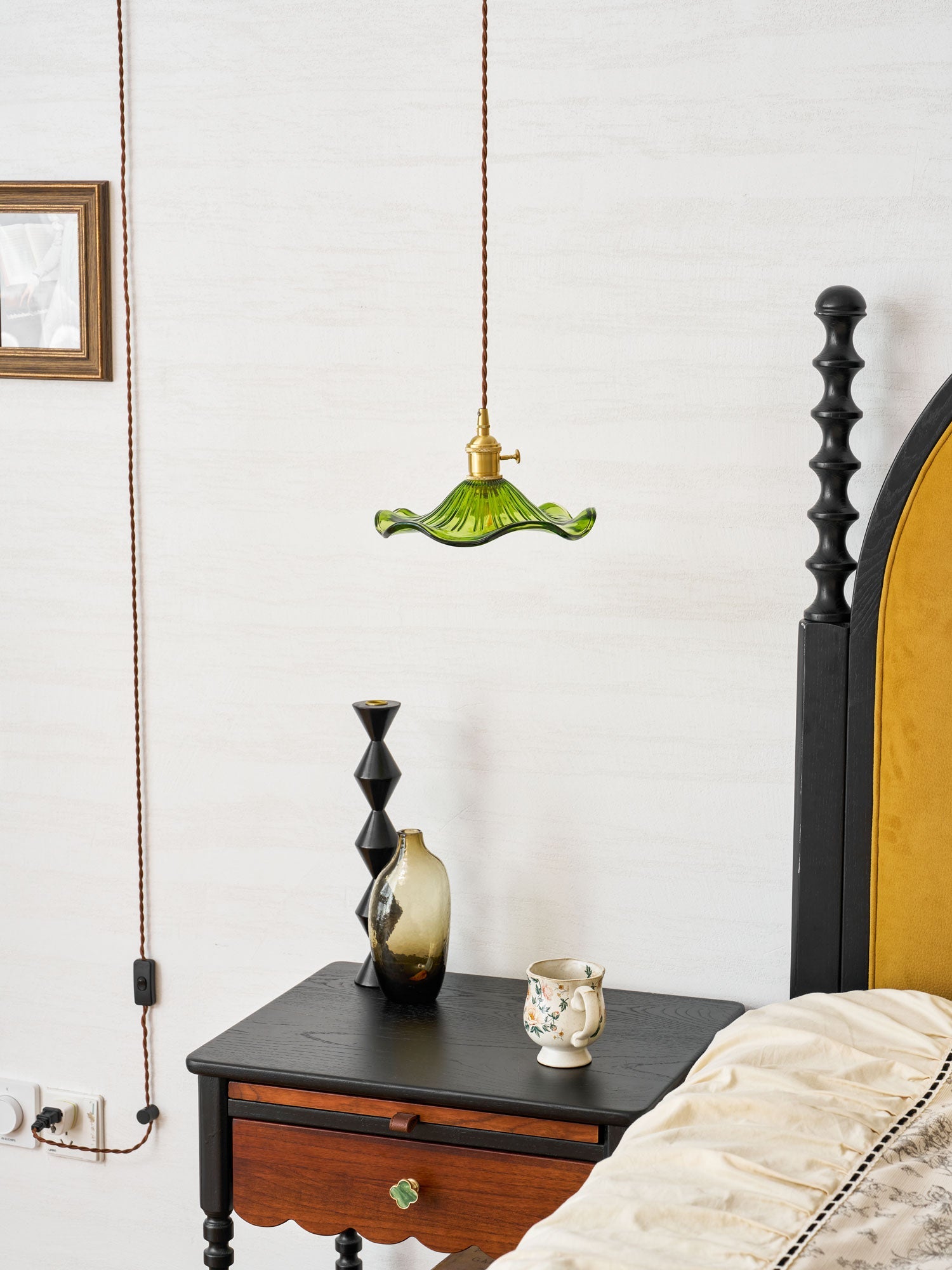 Paloia Vintage Plug In Pendant Light