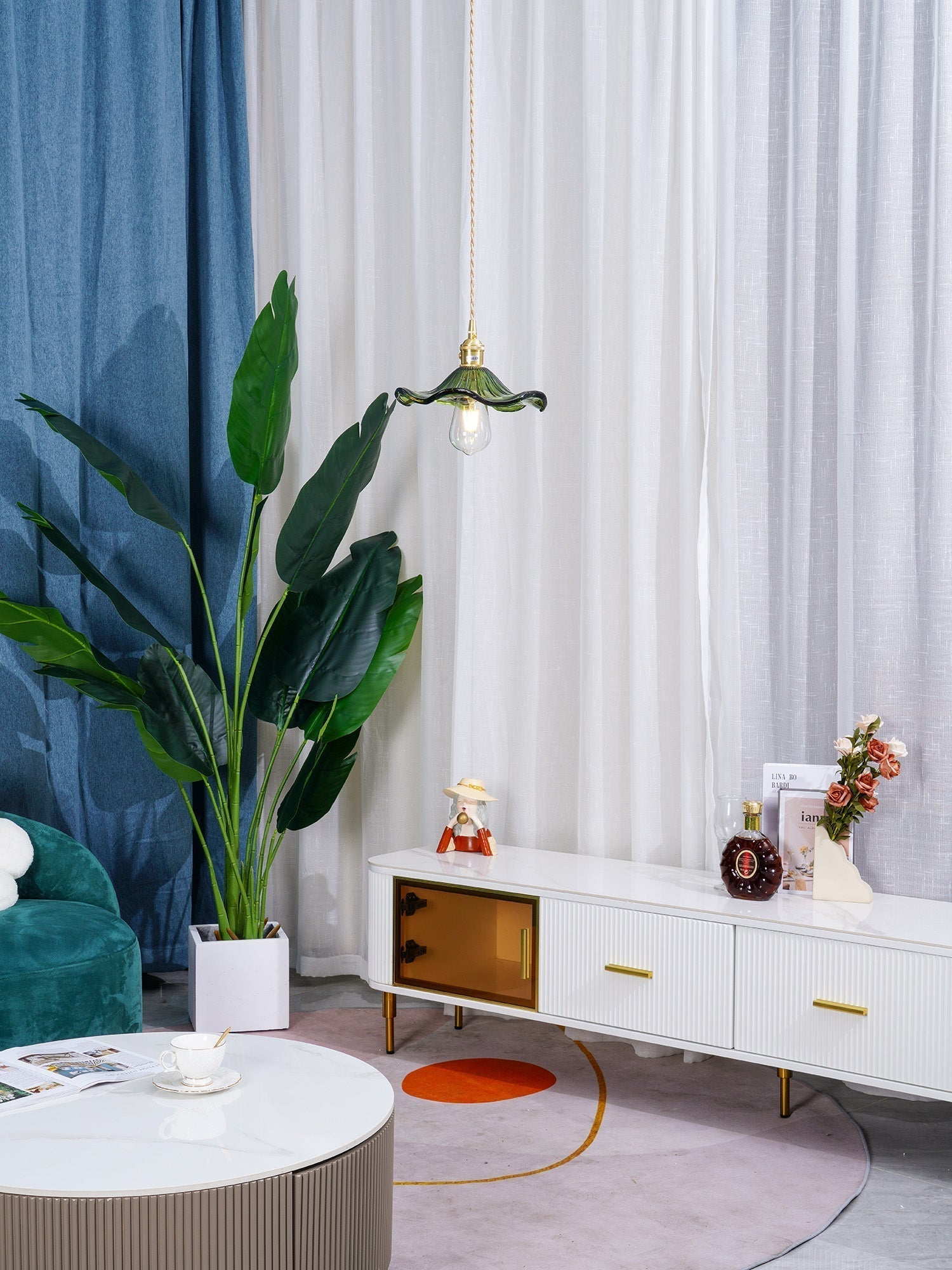 Paloia Vintage Plug In Pendant Light
