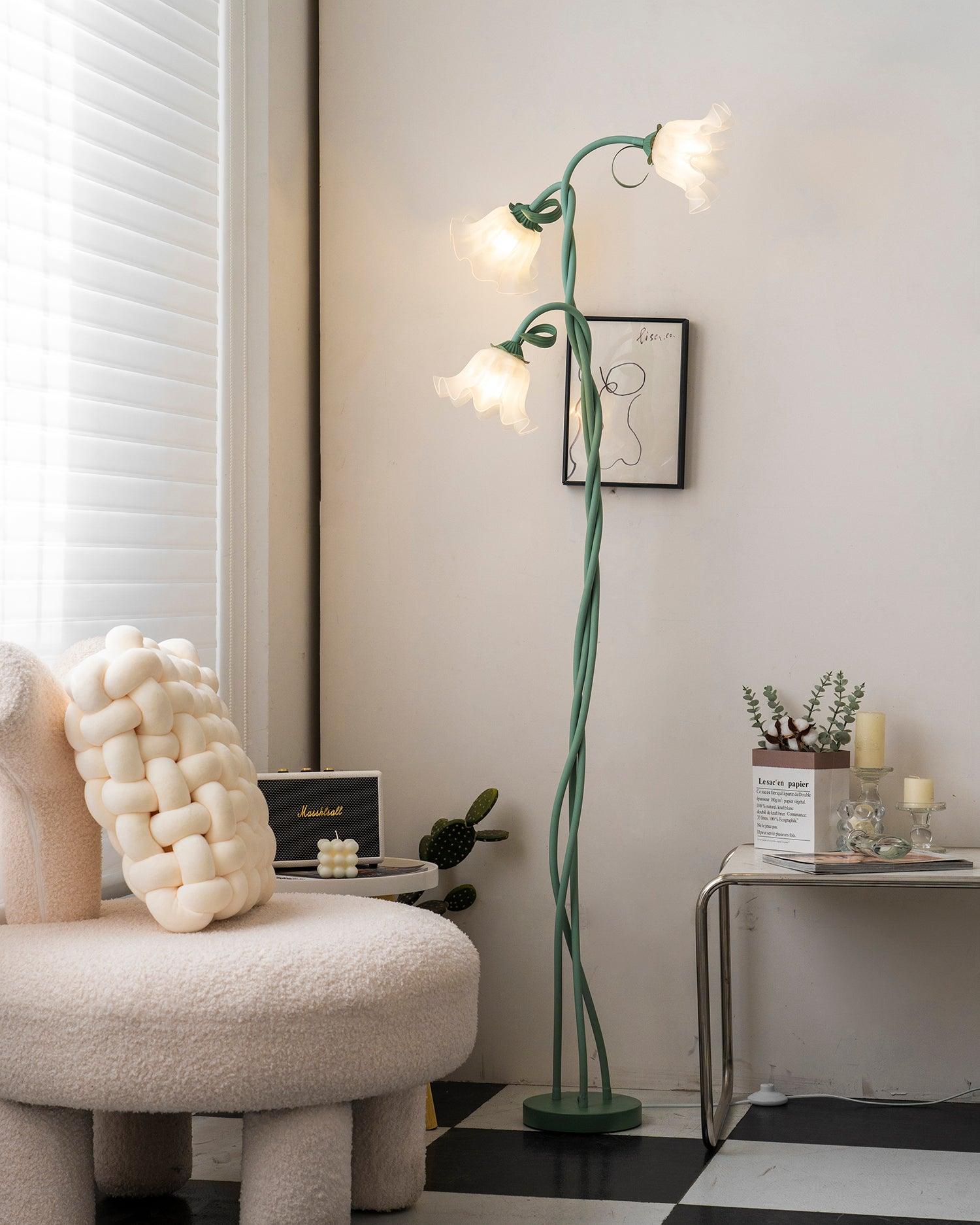 Talivay Floral Floor Lamp