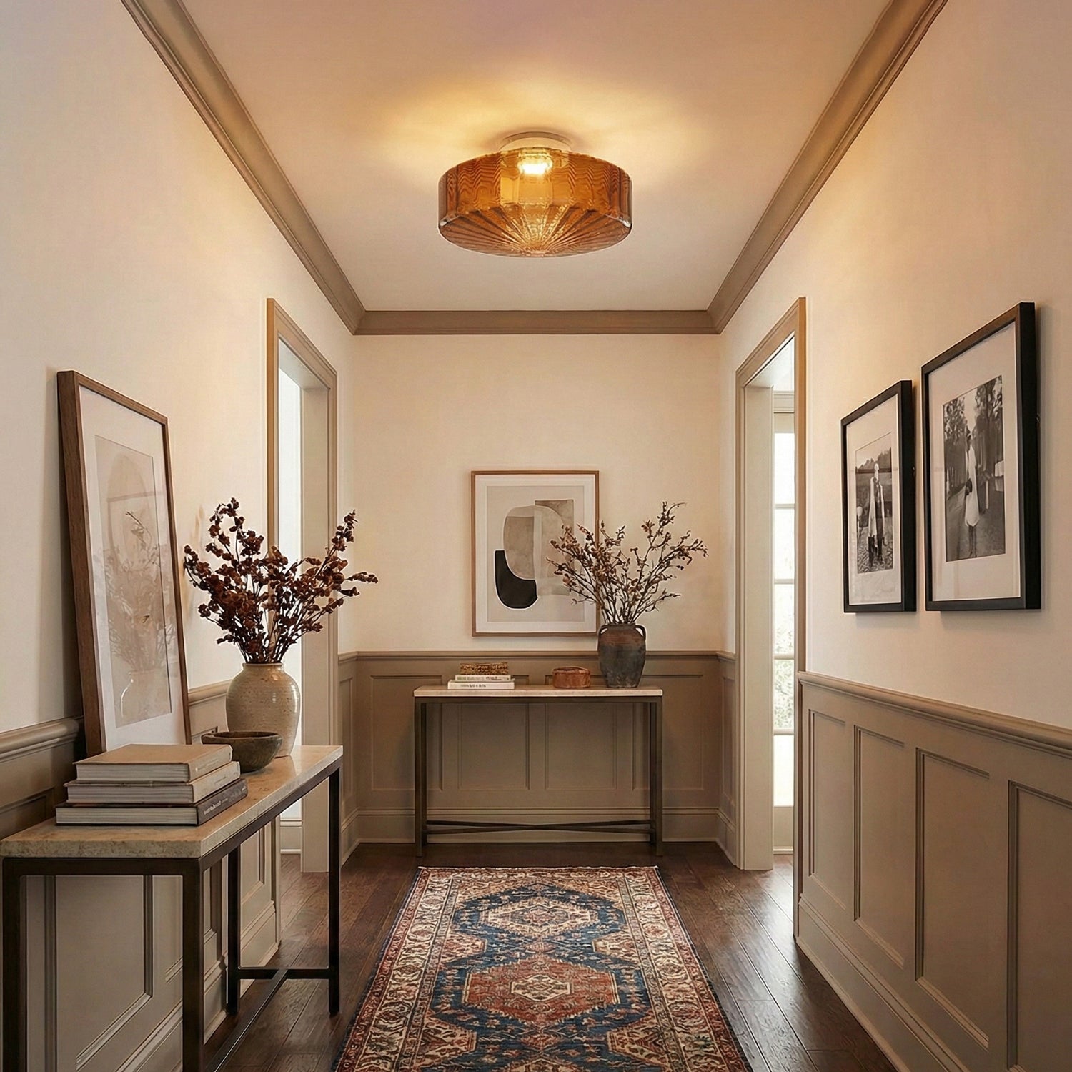 Eliani Ribbed Ceiling Light