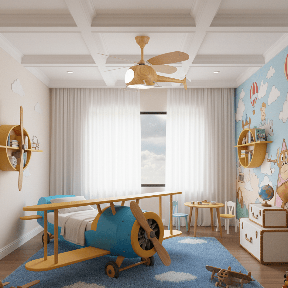 Yaralin Helicopter Ceiling Fan Light