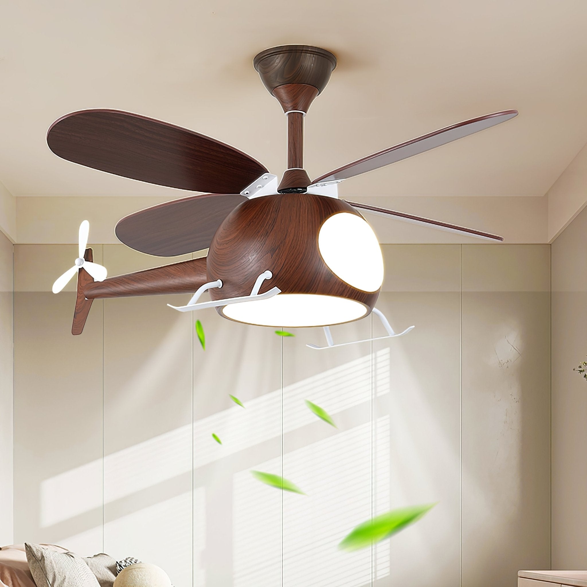 Yaralin Helicopter Ceiling Fan Light