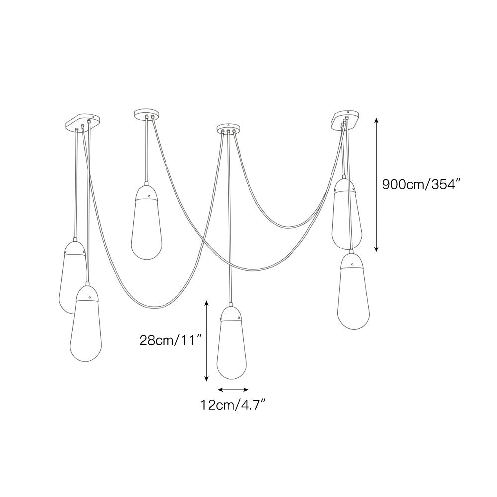 Zellin Cluster Pendant Light