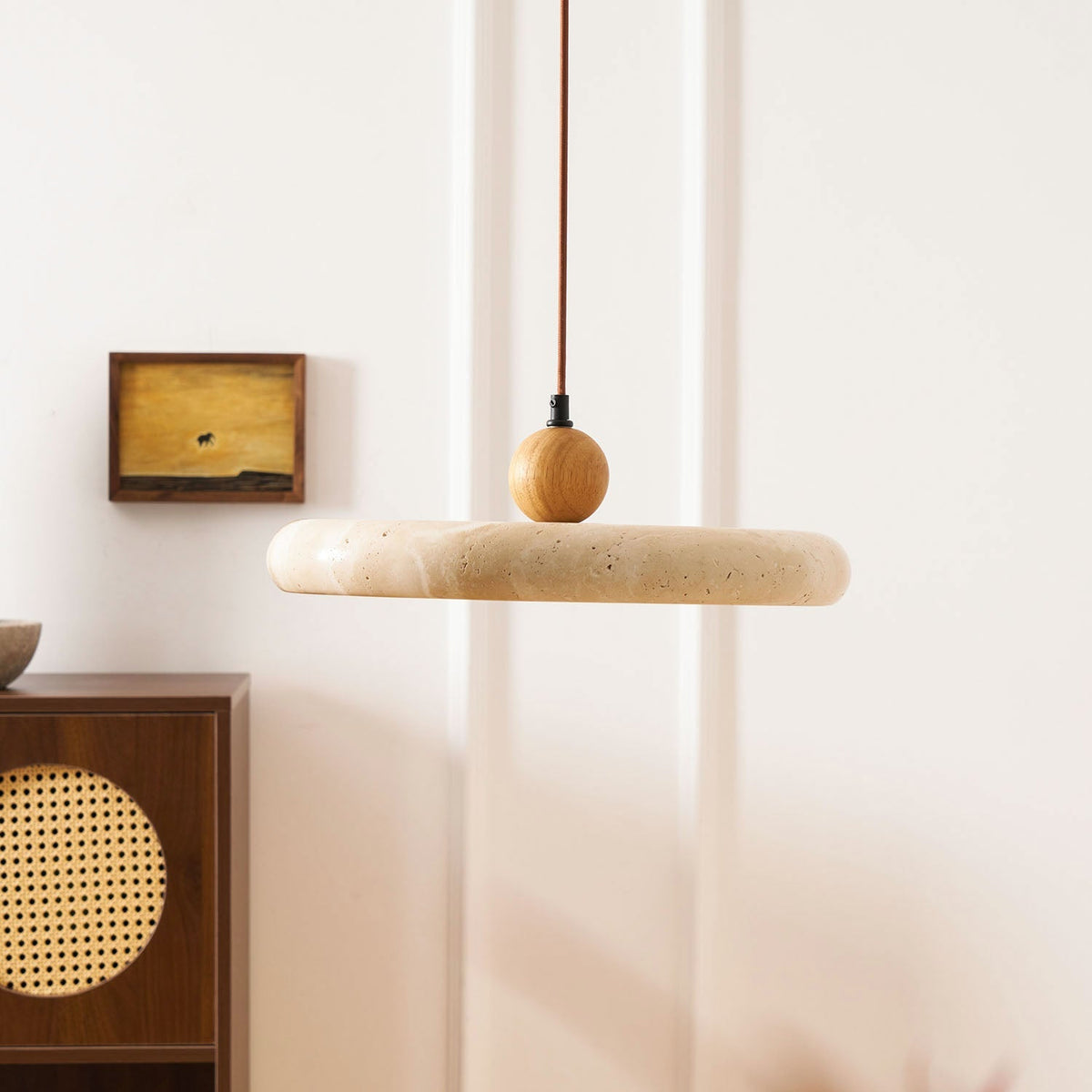 Lola Travertine Pendant Light – detail 3