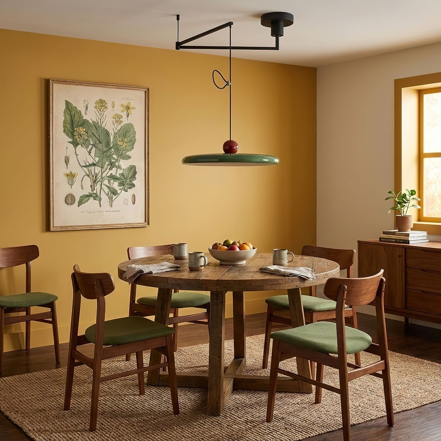 Rovele Swing Arm Pendant Light