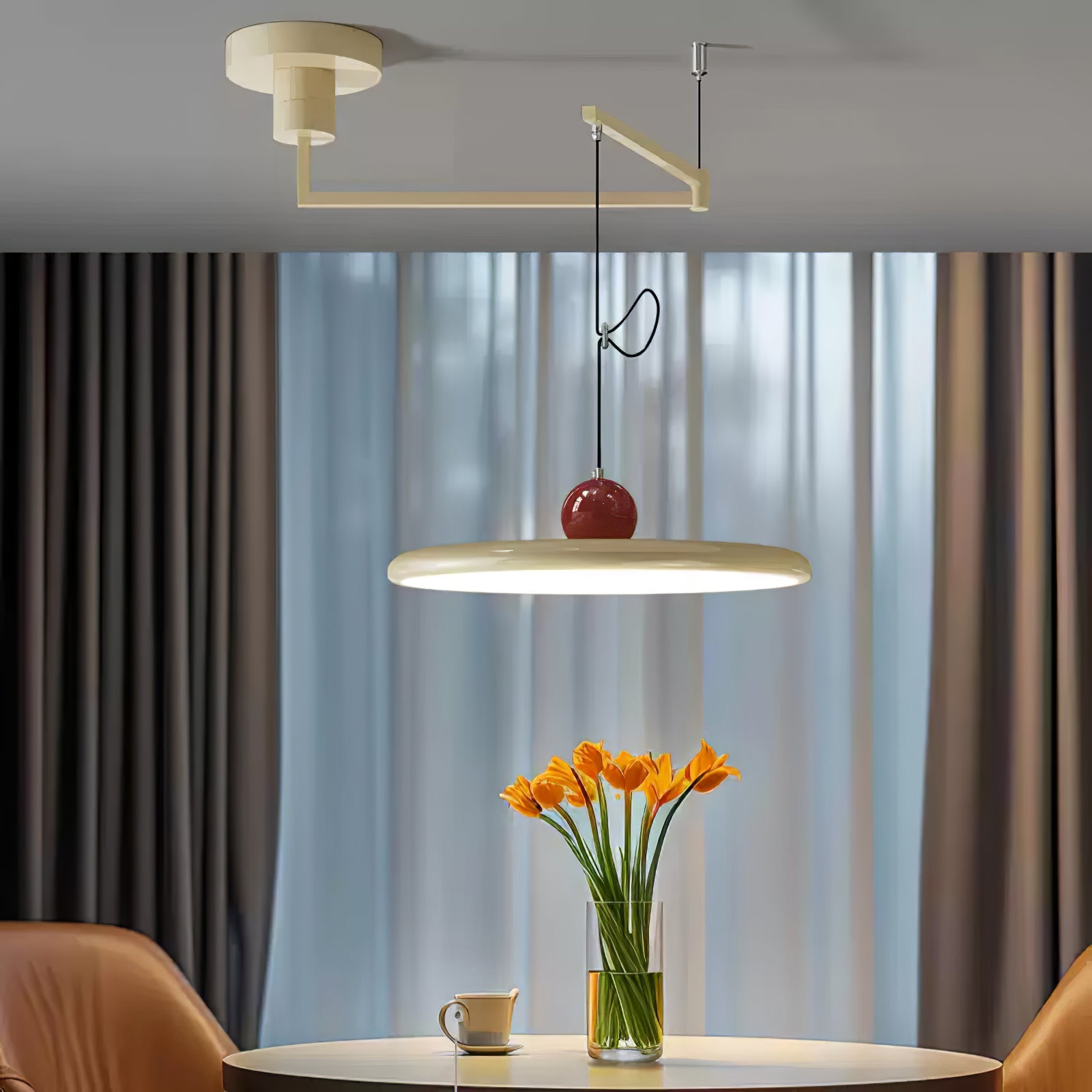 Rovele Swing Arm Pendant Light