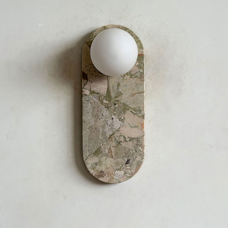 Solelon Oval Marble Wall Light
