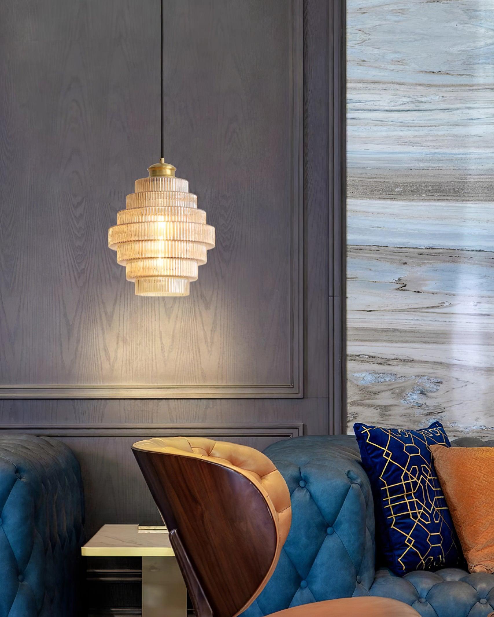 Coran Ribbed Pendant Light