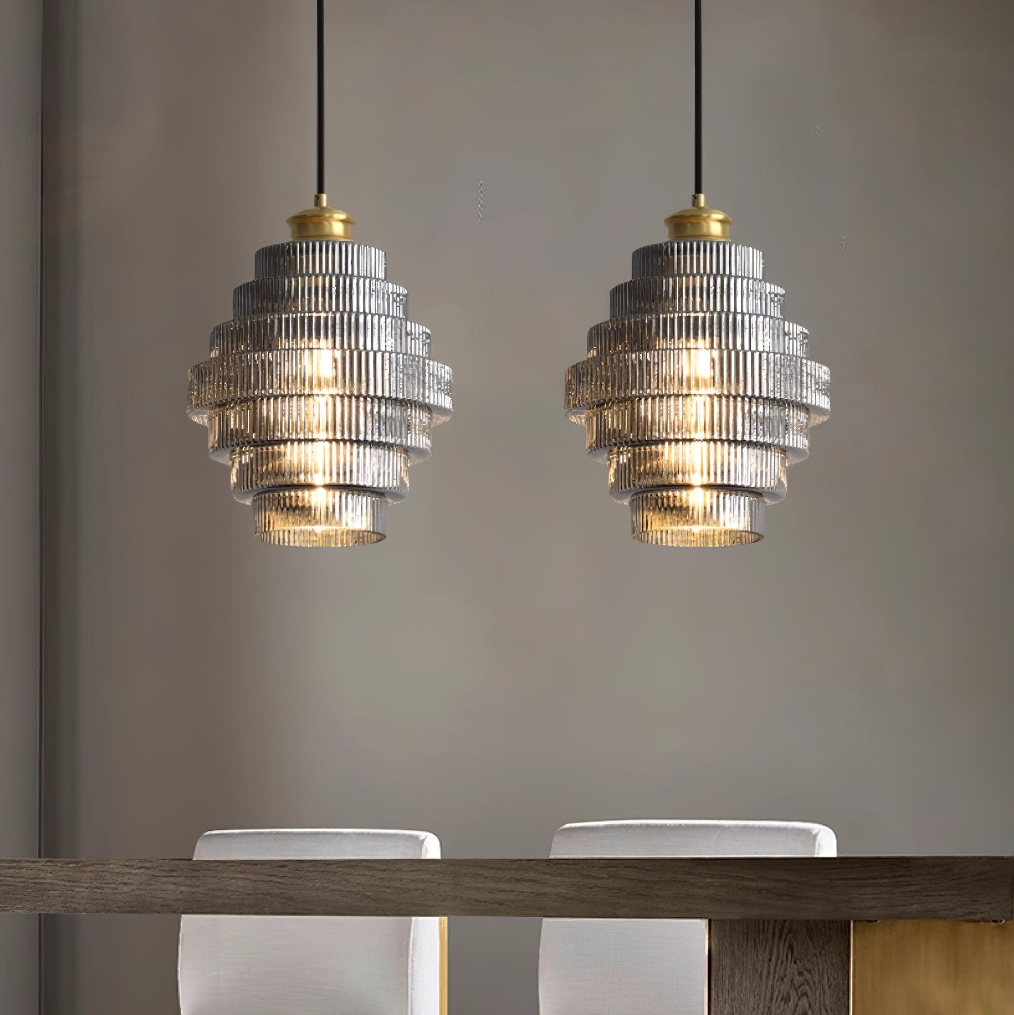 Coran Ribbed Pendant Light