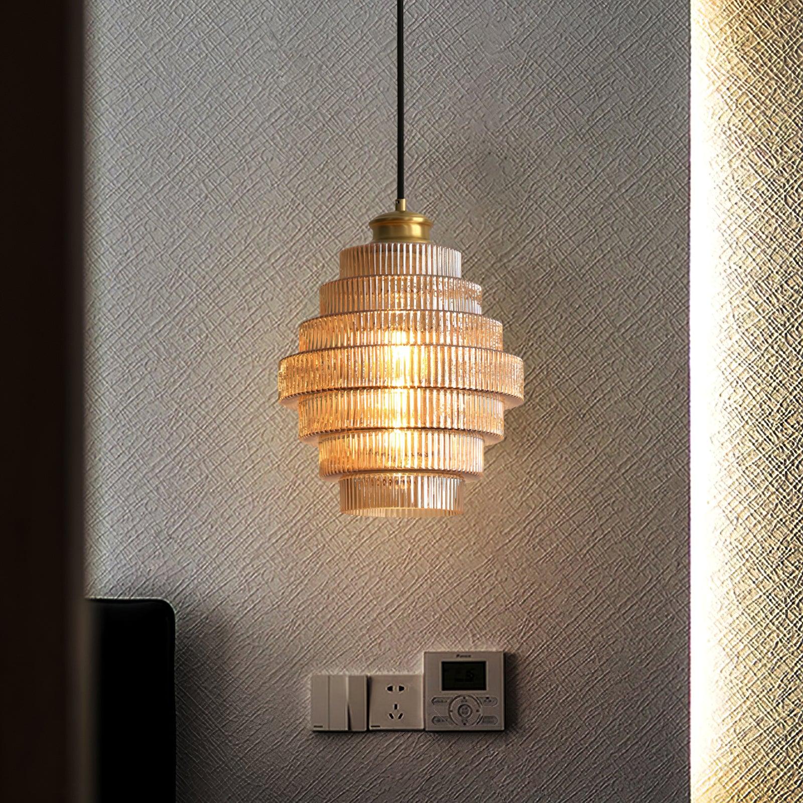 Coran Ribbed Pendant Light