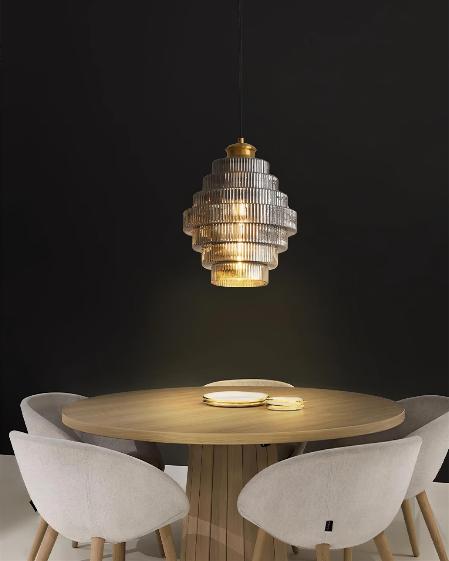 Wiolan Ribbed Pendant Light