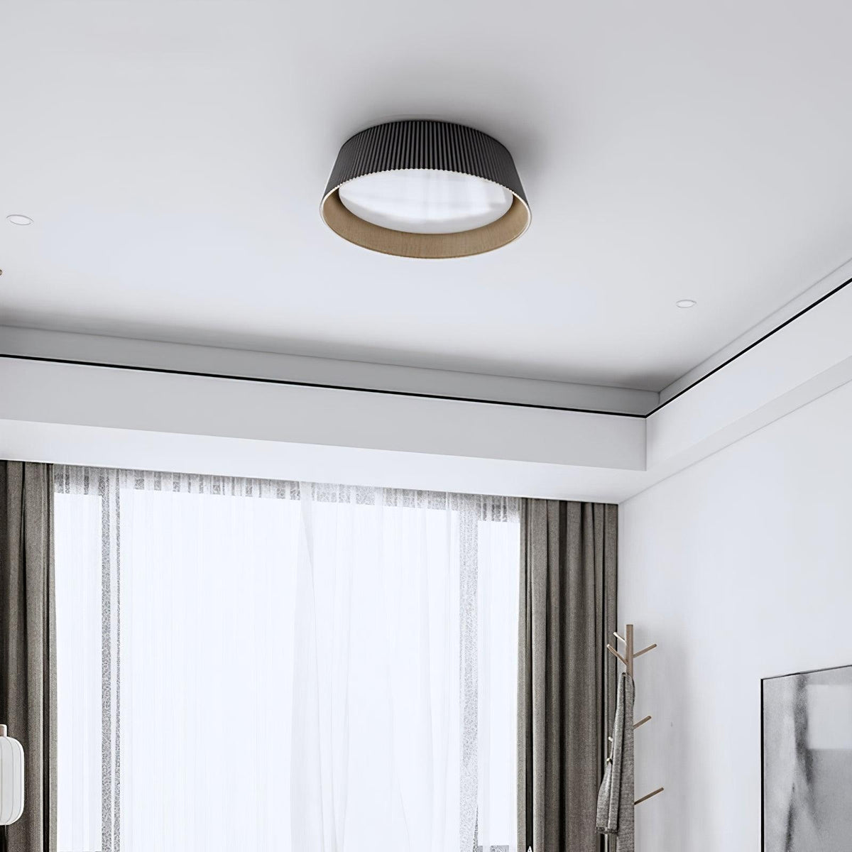 Modern Ribbed Ceiling Light – detail 17
