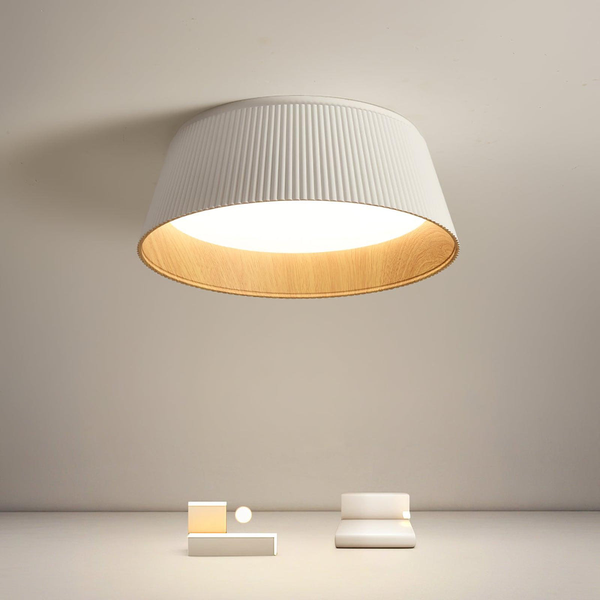 Modern Ribbed Ceiling Light – detail 34