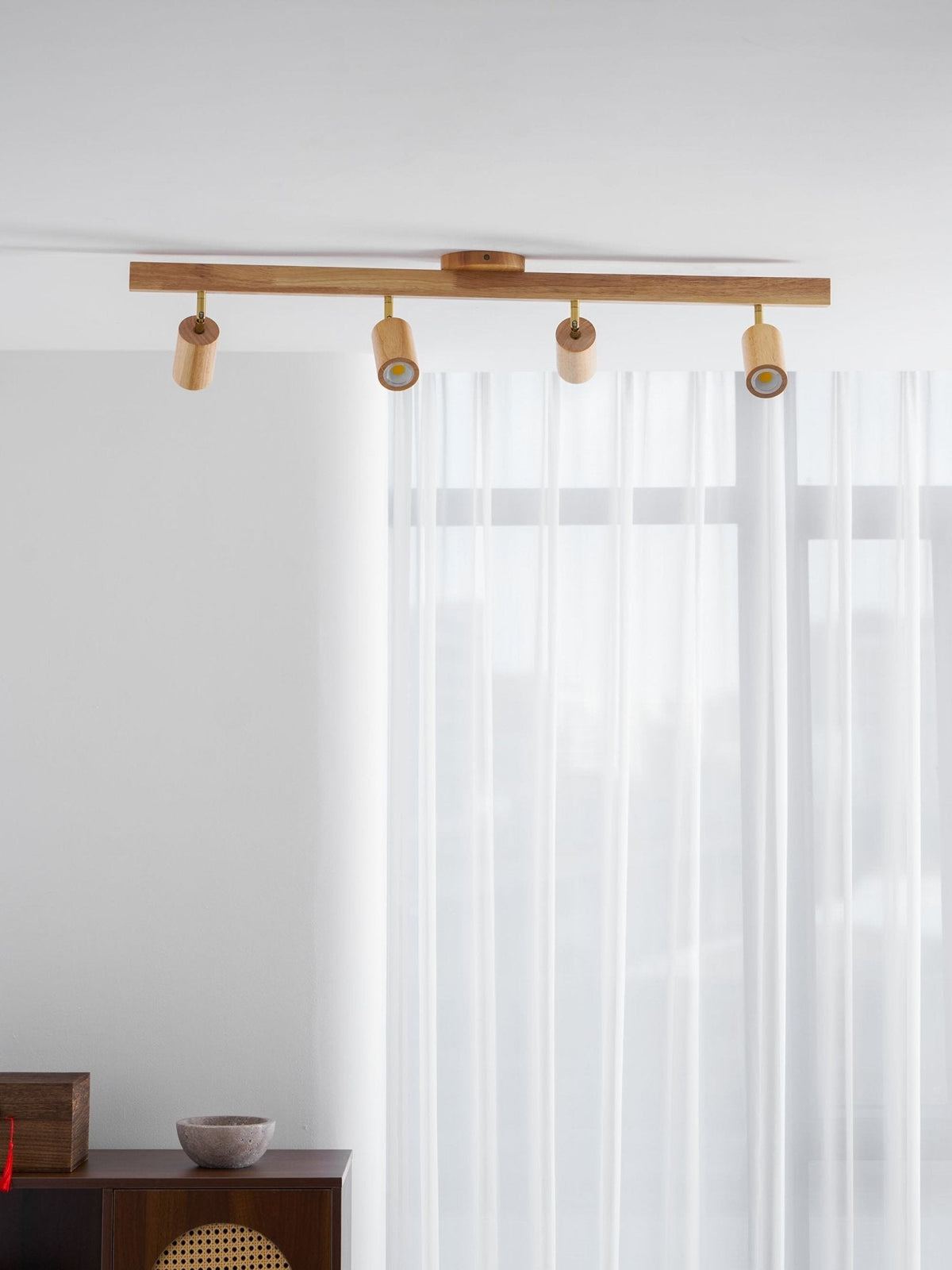 Natural Wood Beam Spotlight Light - Vakkerlight