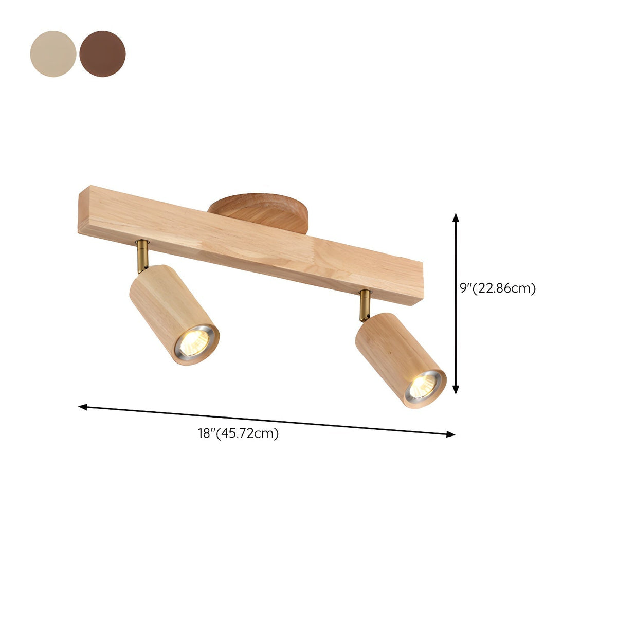 Natural Wood Beam Spotlight Light – detail 16