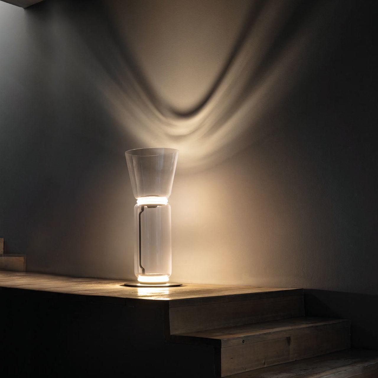 Mevvilzo Cylindrical Glass Floor Lamp