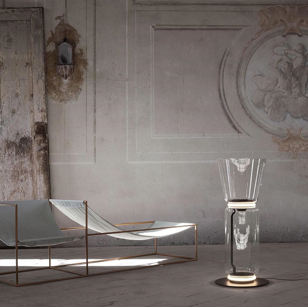 Mevvilzo Cylindrical Glass Floor Lamp