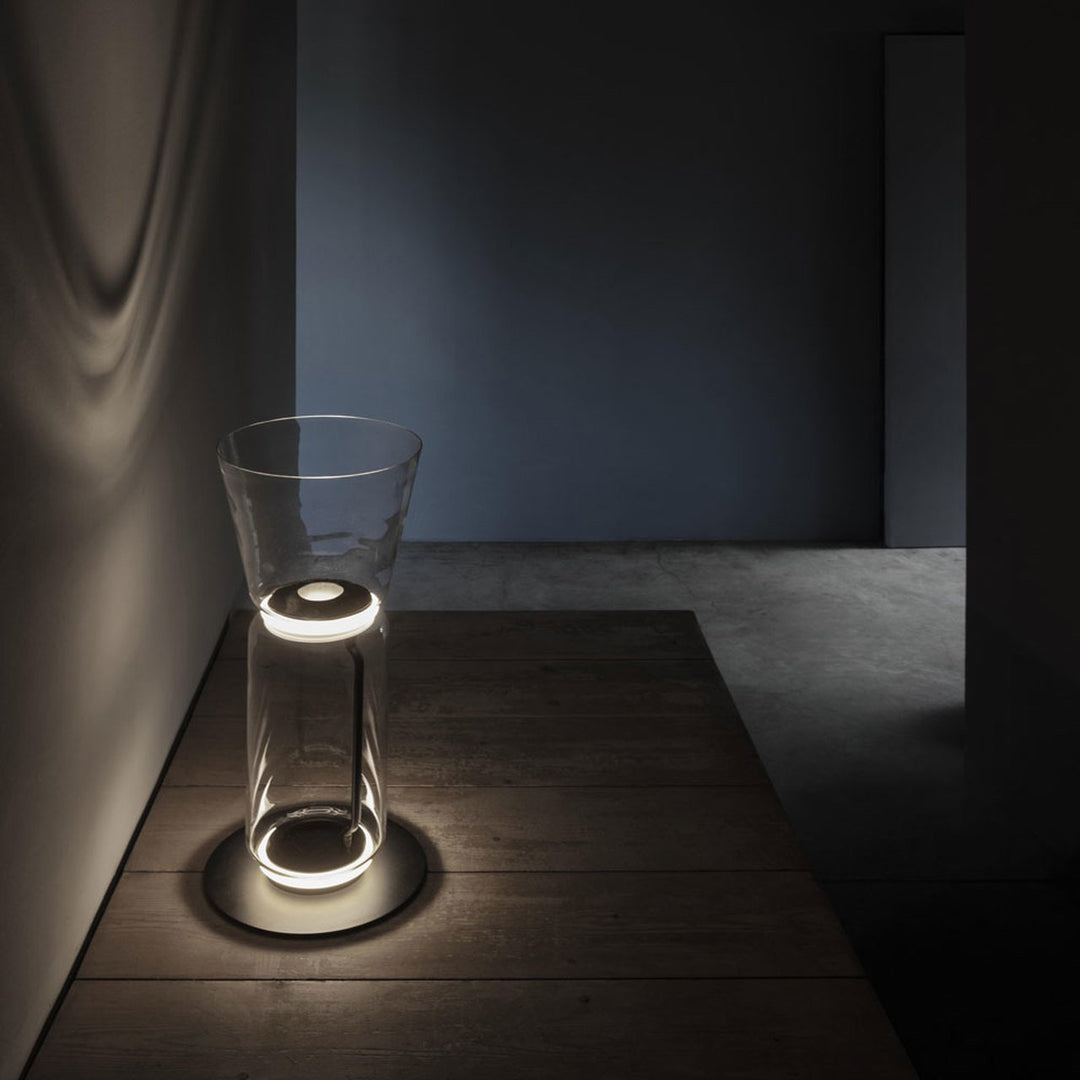 Mevvilzo Cylindrical Glass Floor Lamp
