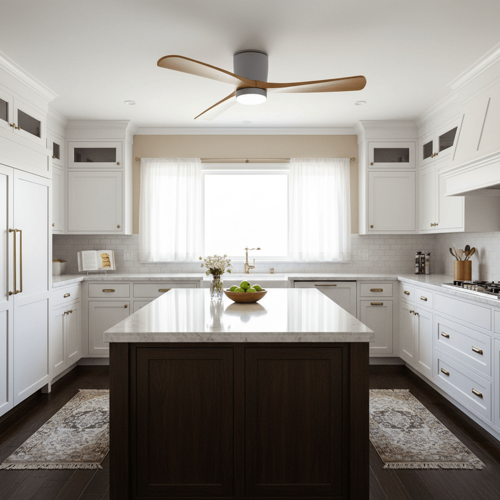 Nordic Wooden Ceiling Fan Light – detail 16