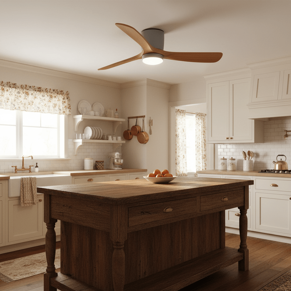 Nordic Wooden Ceiling Fan Light – detail 17