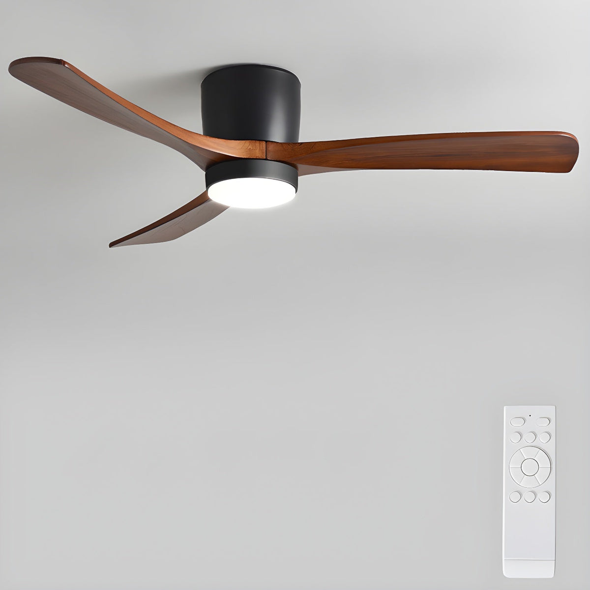 Nordic Wooden Ceiling Fan Light – detail 40
