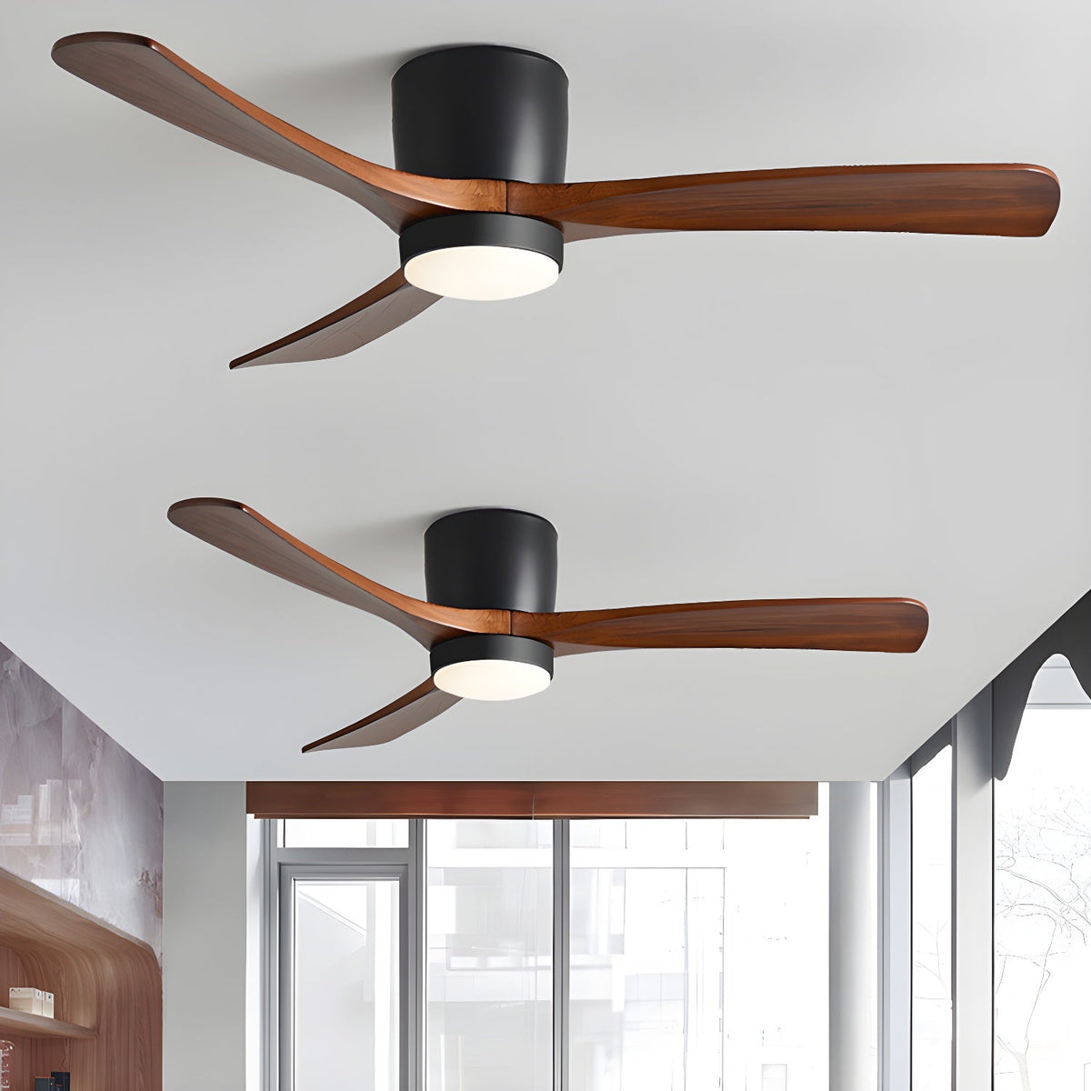 Nordic Wooden Ceiling Fan Light – detail 23