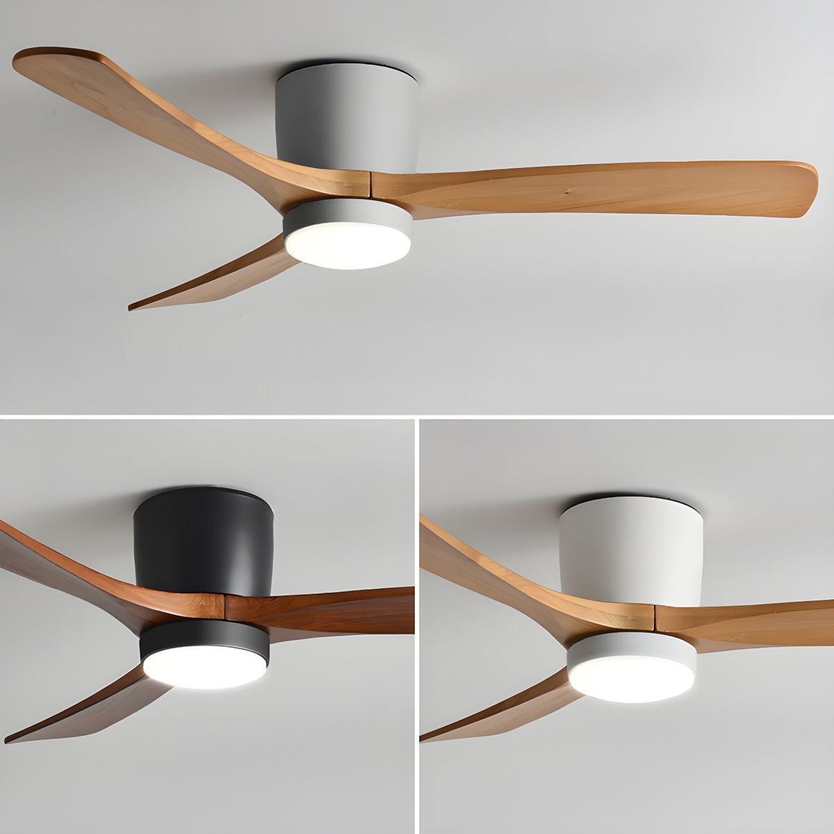 Nordic Wooden Ceiling Fan Light – detail 34