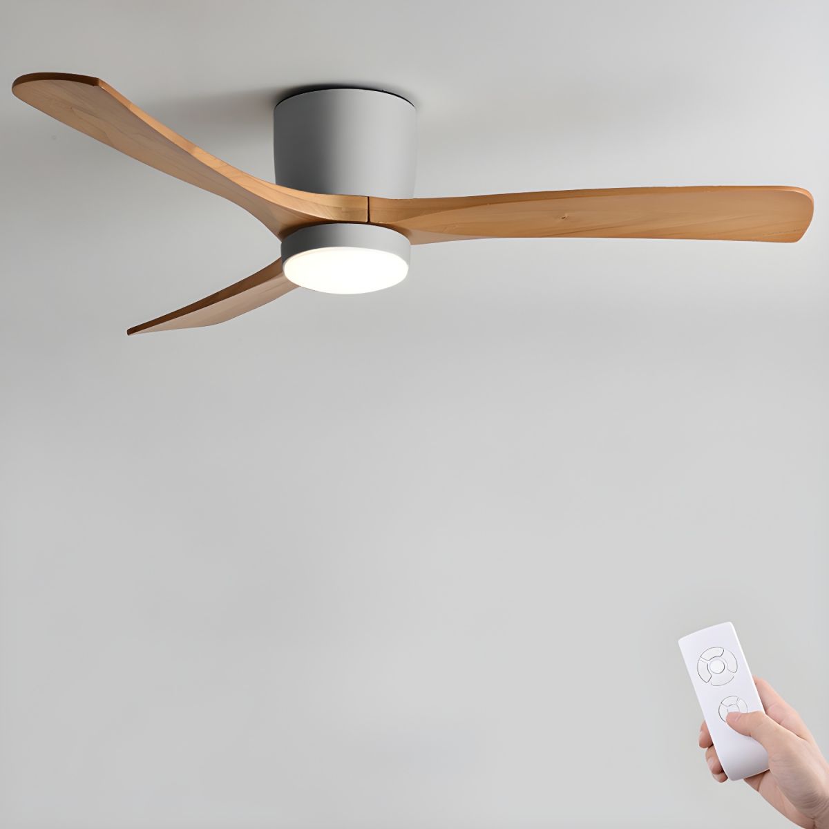 Nordic Wooden 42"/48" Ceiling Fan Light - Vakkerlight
