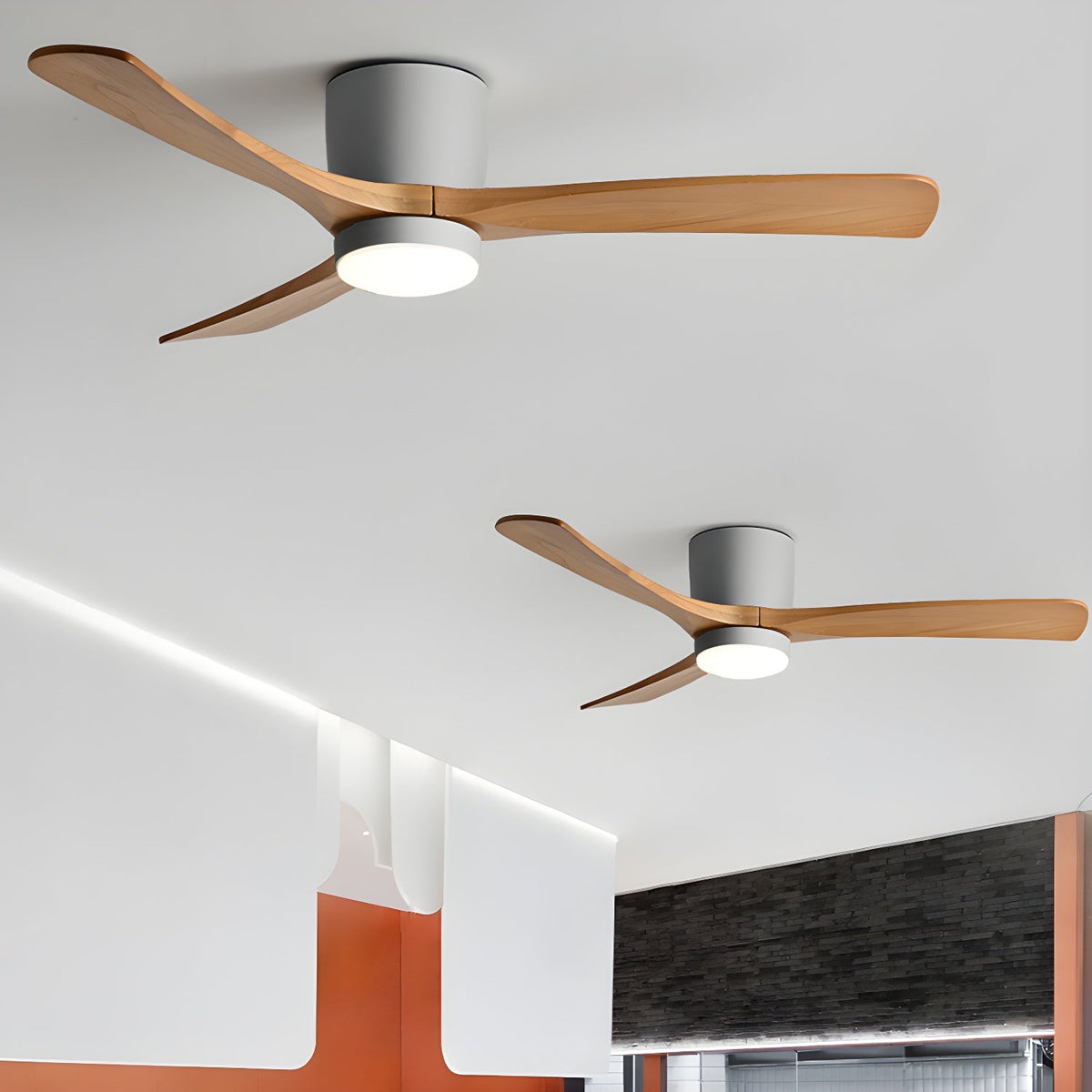 Nordic Wooden Ceiling Fan Light – detail 20