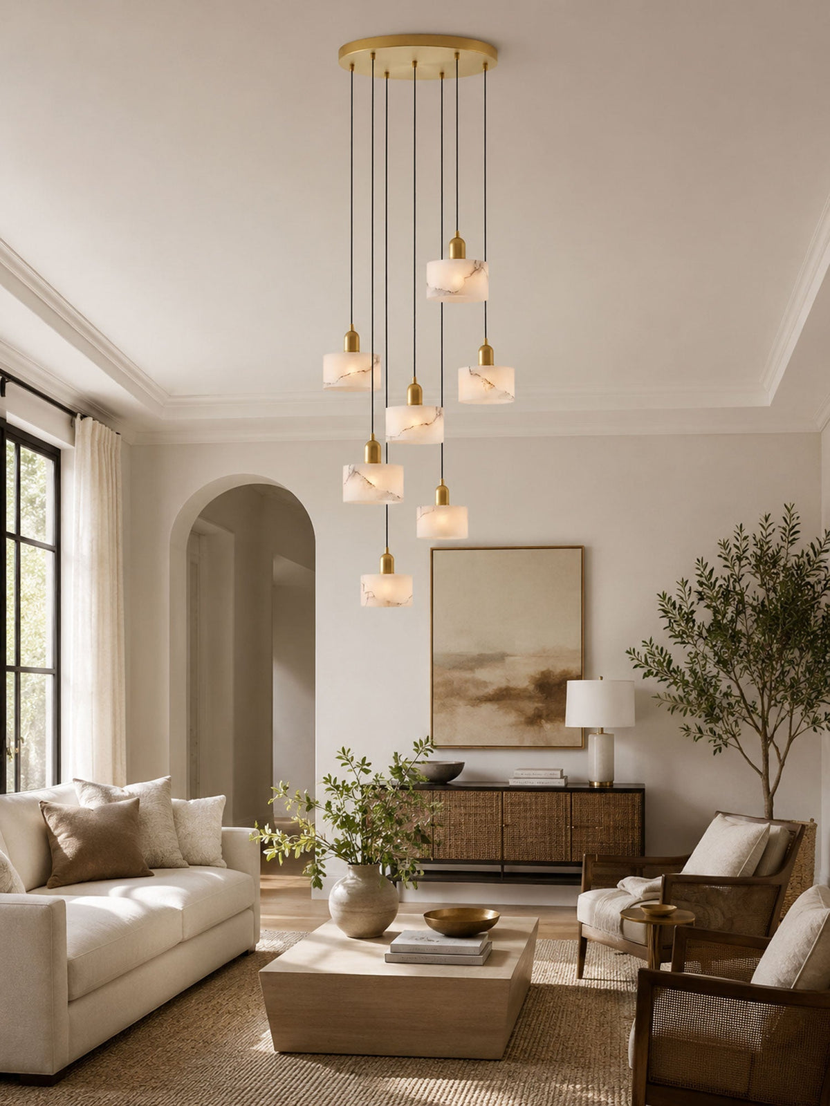 Odyssey Alabaster Pendant Light – detail 6