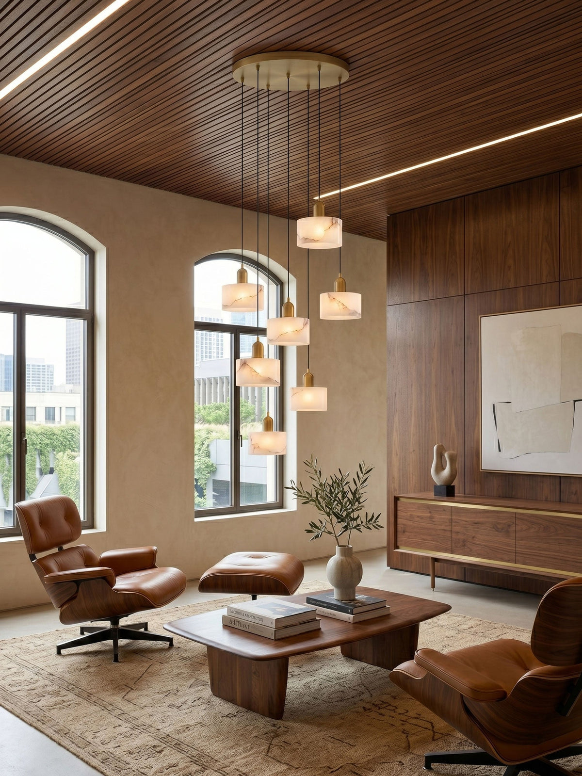 Odyssey Alabaster Pendant Light – detail 8