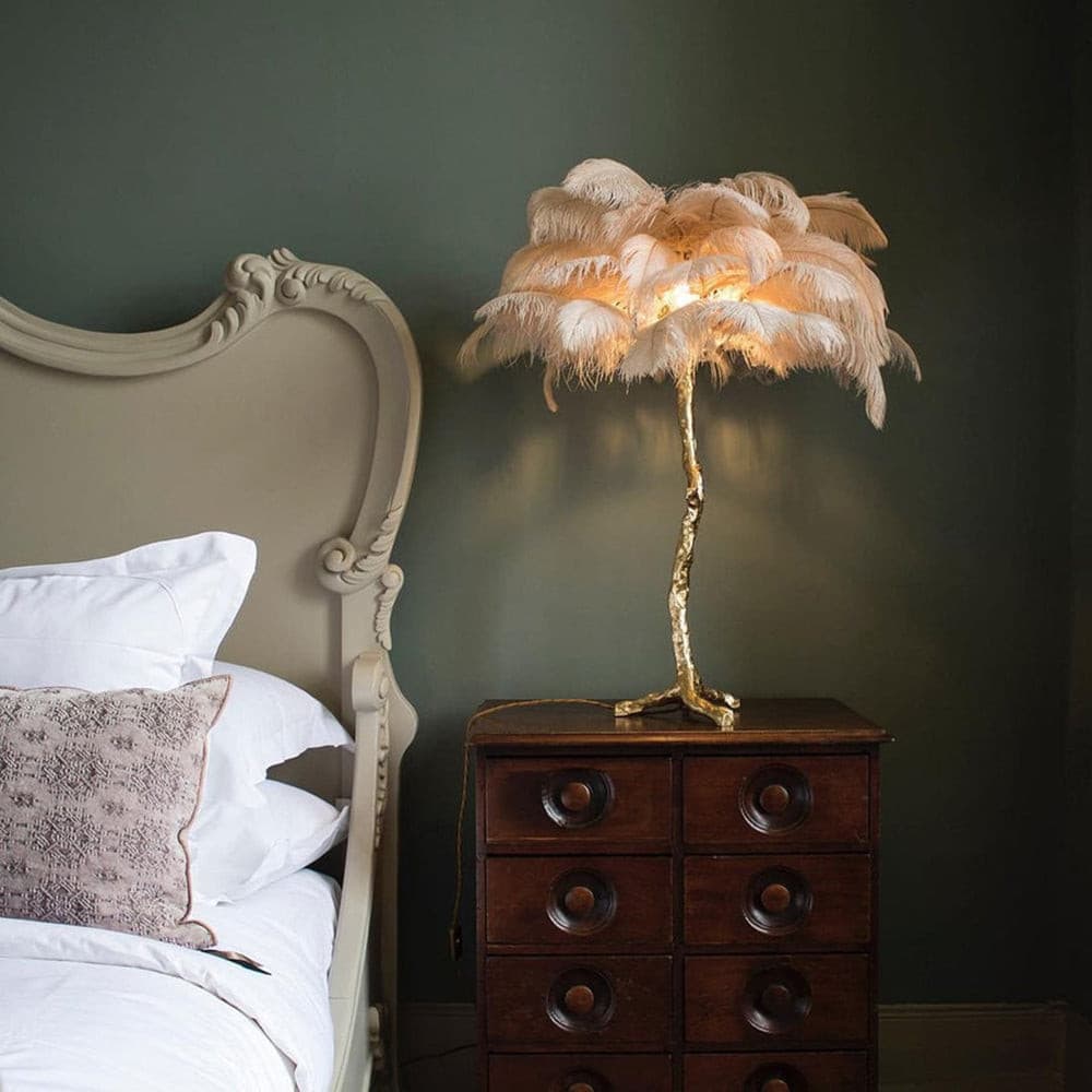 Ostrich Feather Table Lamp – detail 37