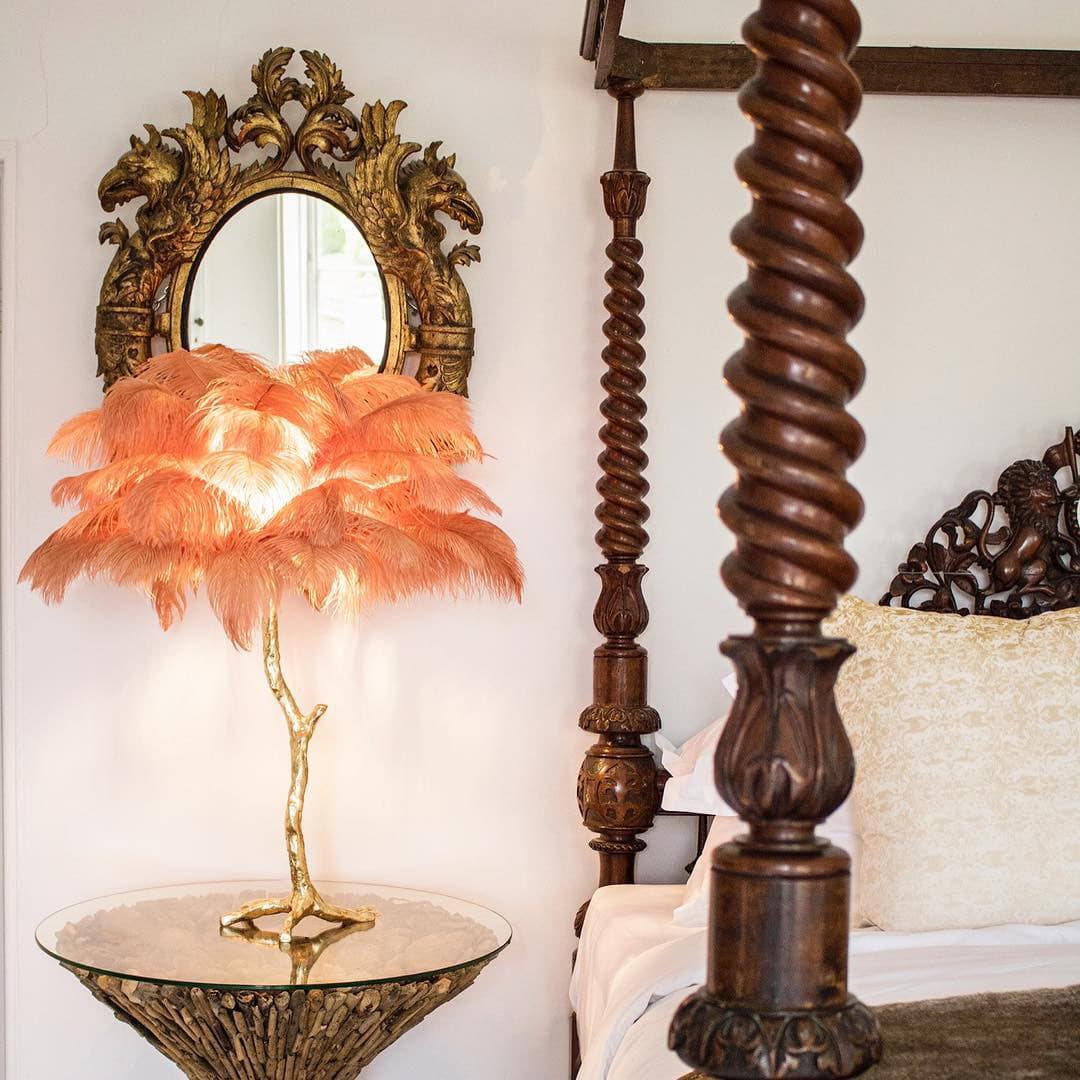 Ostrich Feather Table Lamp – detail 9