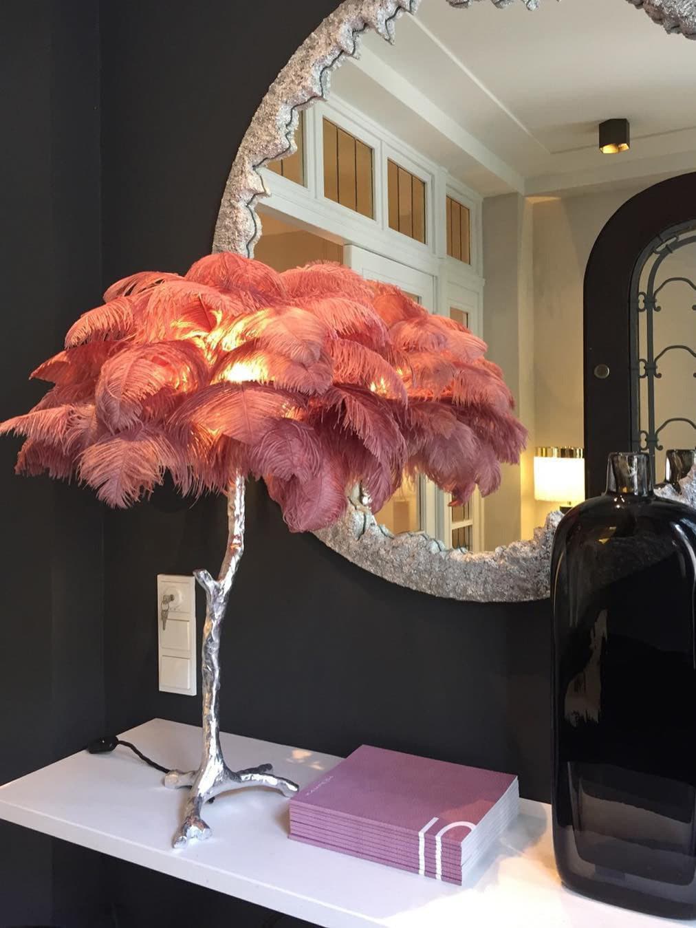 Dekorfine Ostrich Feather Table Lamp — Detail View 48