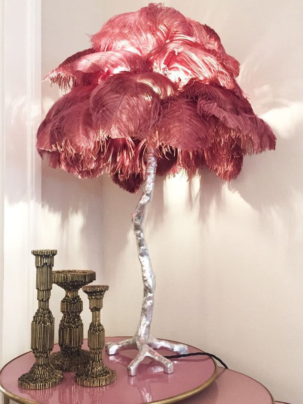 Dekorfine Ostrich Feather Table Lamp — Detail View 52