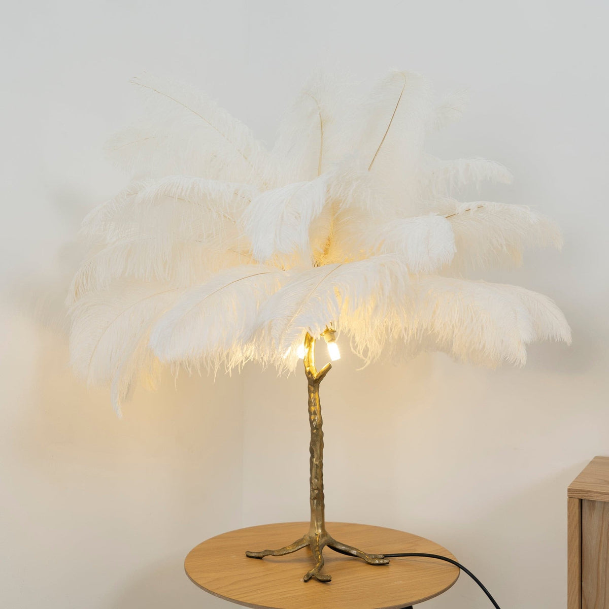 Dekorfine Ostrich Feather Table Lamp — Detail View 62