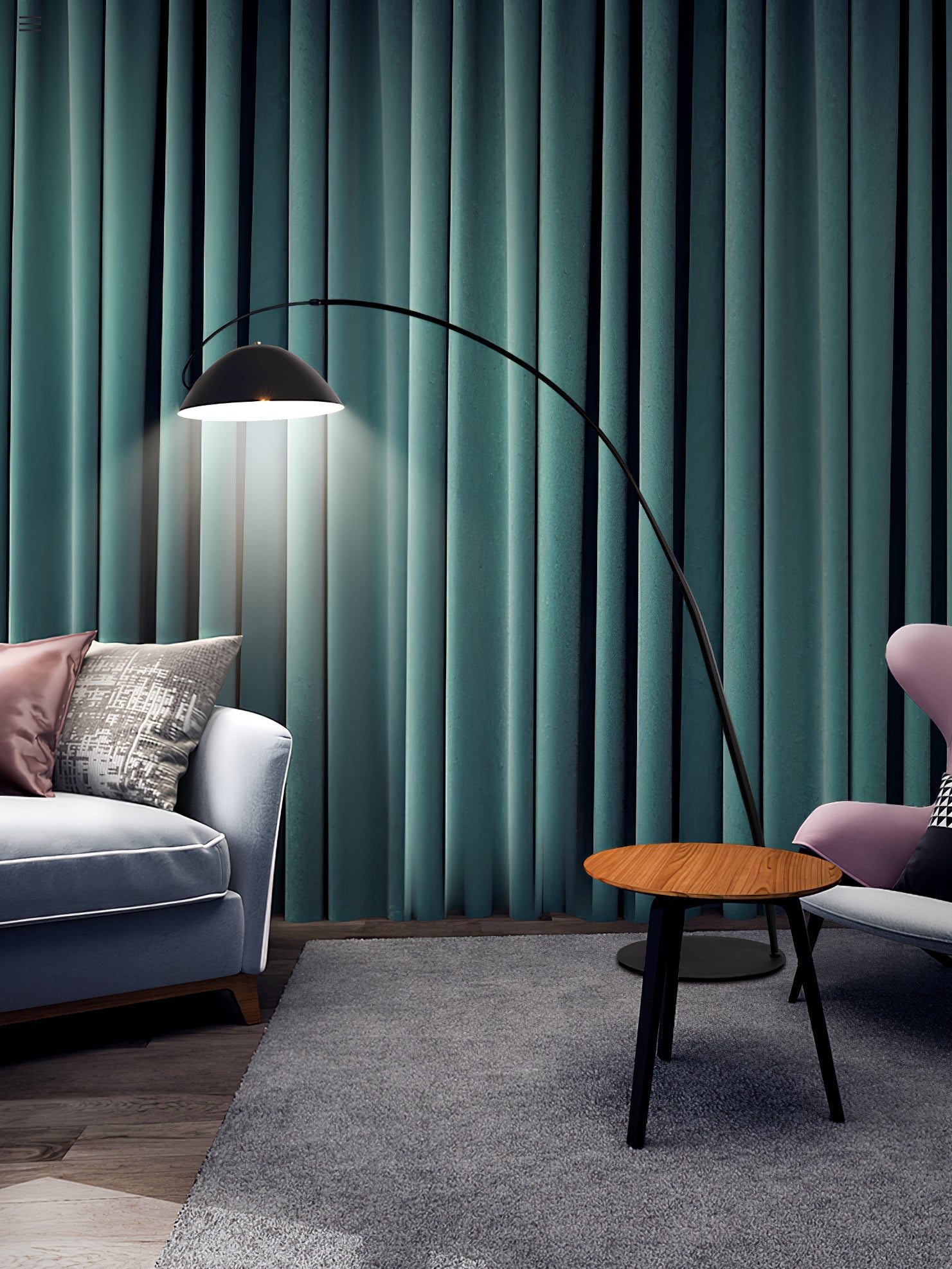 Deli Arc Floor Lamp