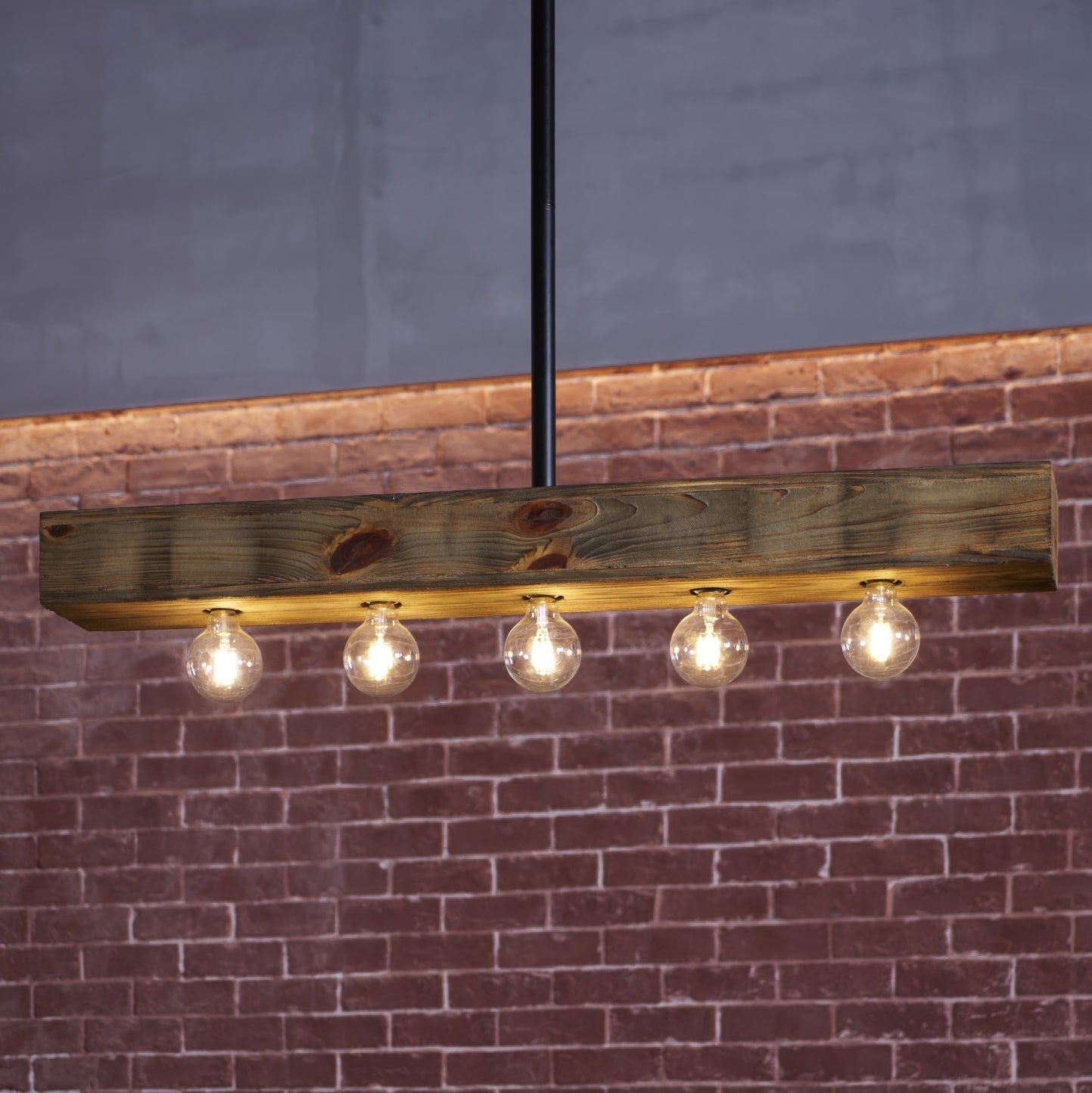 Talivan Linear Wooden Chandelier